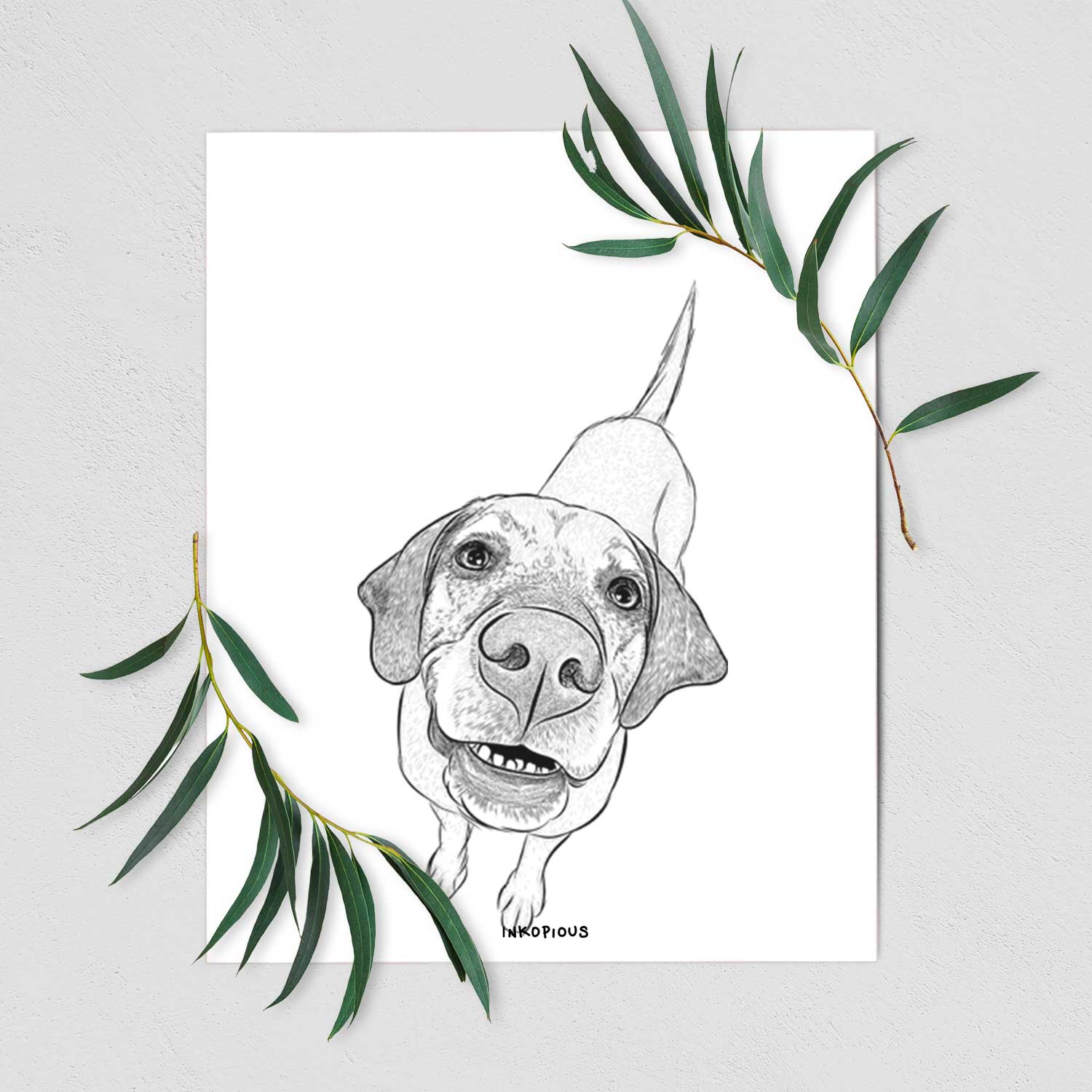 Oquirrh the Vizsla Art Print