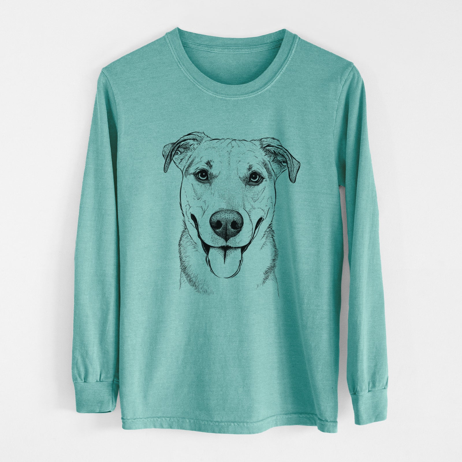 Bare Padre the Pitbull Mix - Heavyweight 100% Cotton Long Sleeve