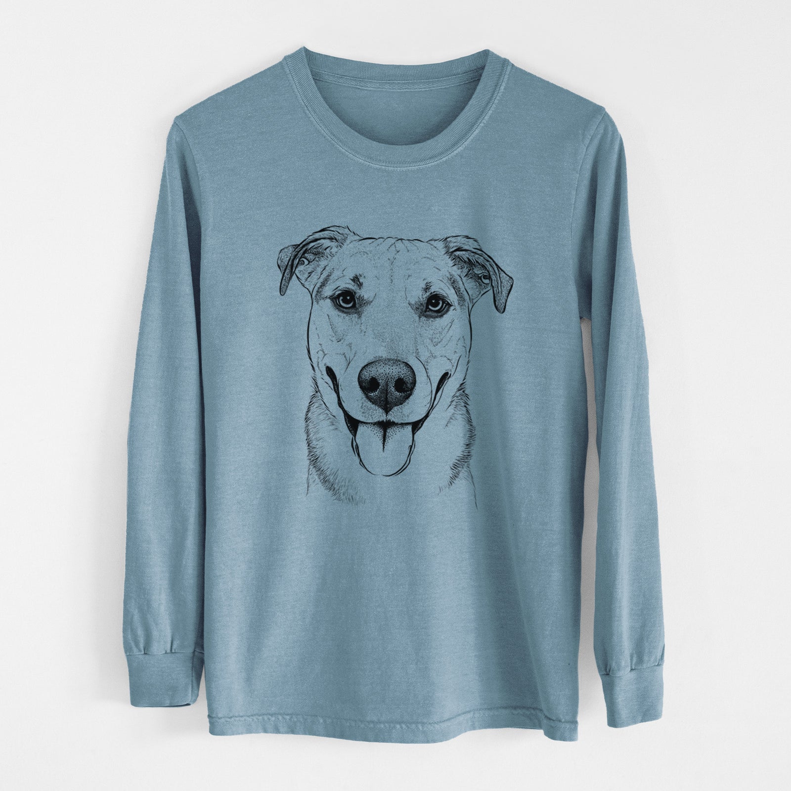 Bare Padre the Pitbull Mix - Heavyweight 100% Cotton Long Sleeve