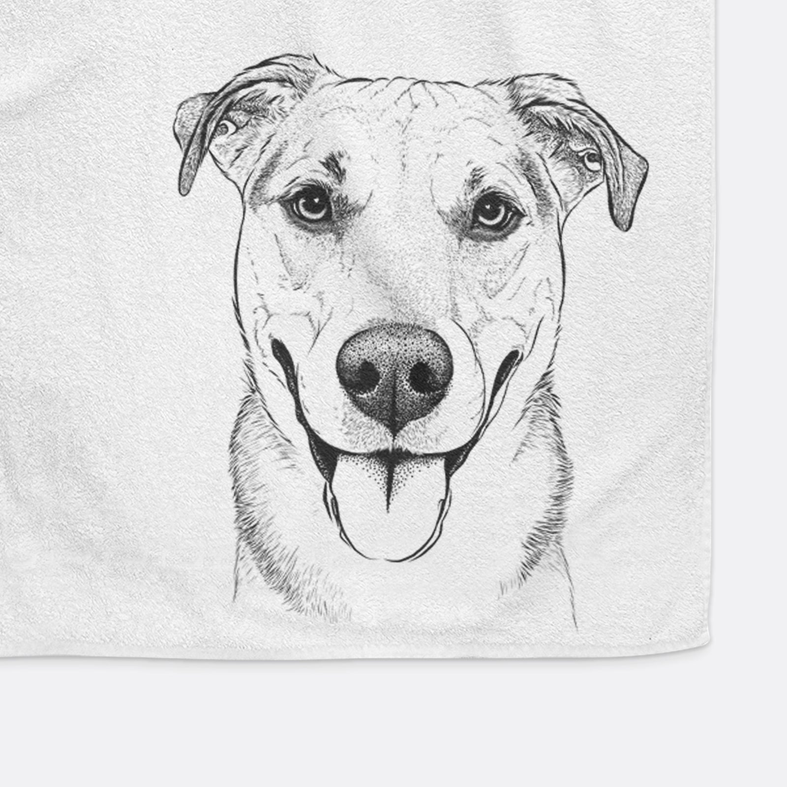 Padre the Pitbull Mix Decorative Hand Towel