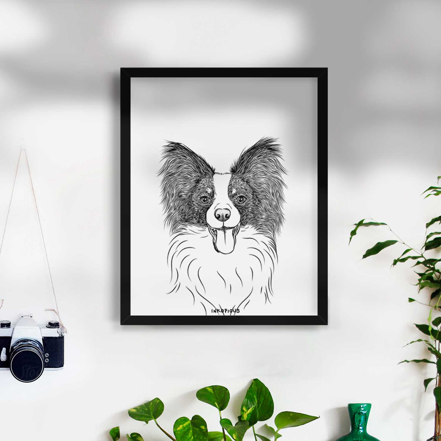 Patrick the Papillon Art Print