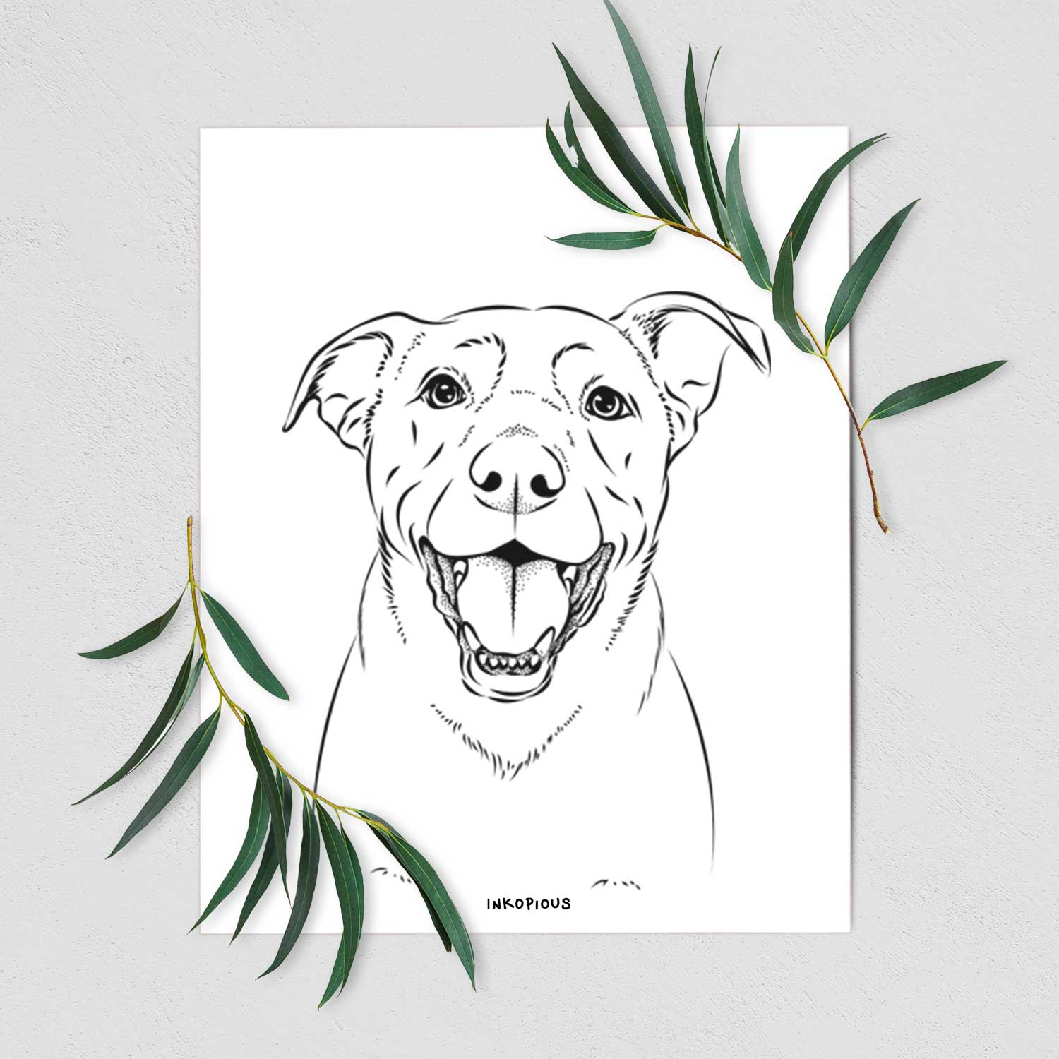 Pele the Lab Mix Art Print