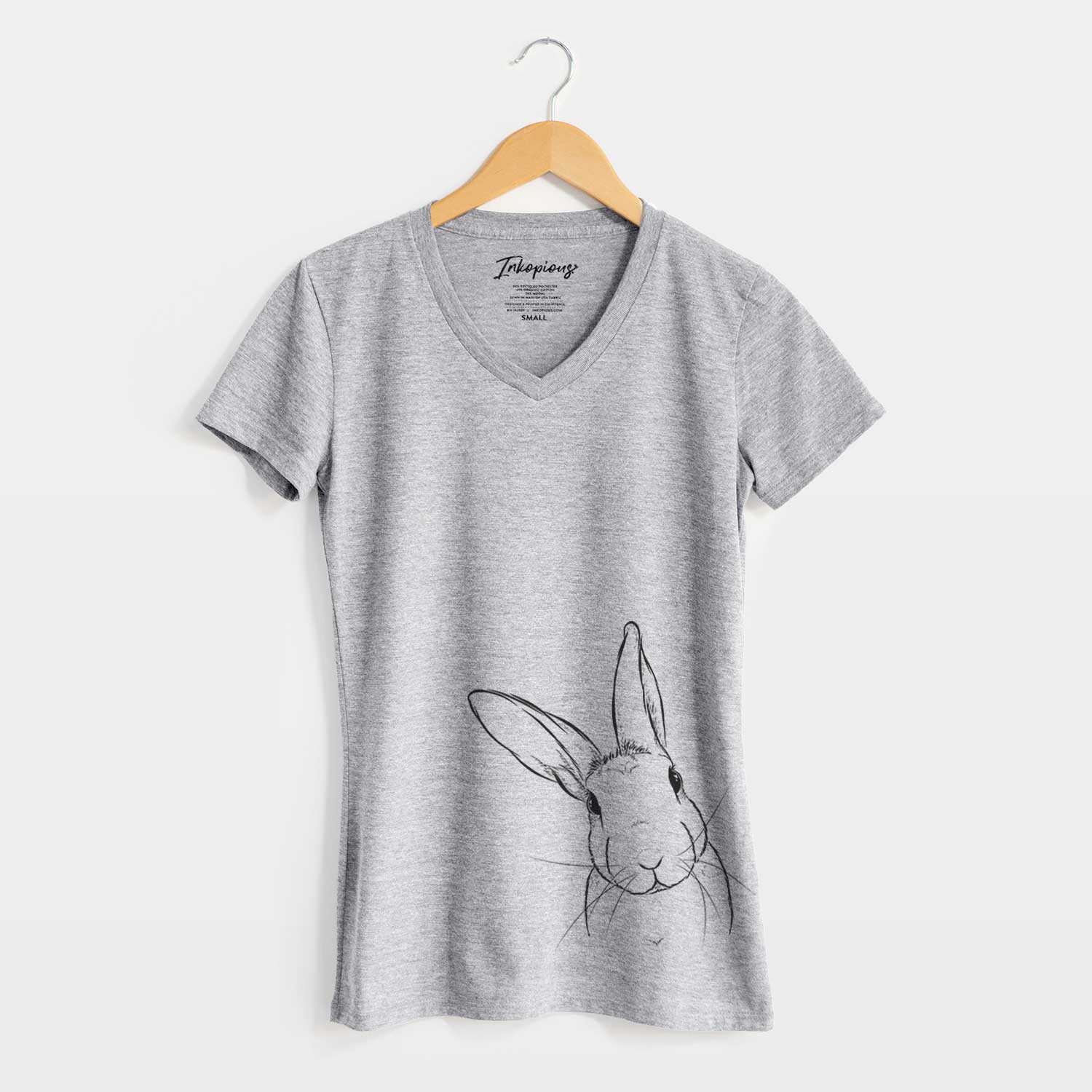 Bare Penny the Belgian Hare - Women's V-neck Shirt