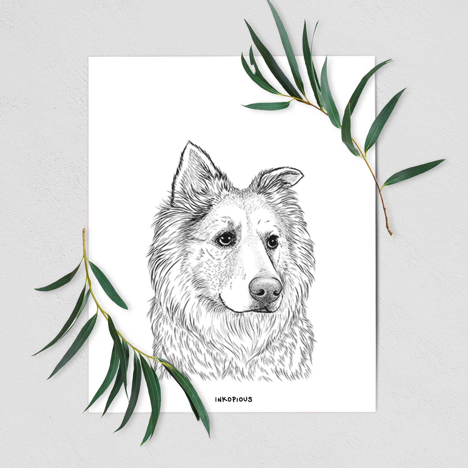Penny the Chow Mix Art Print