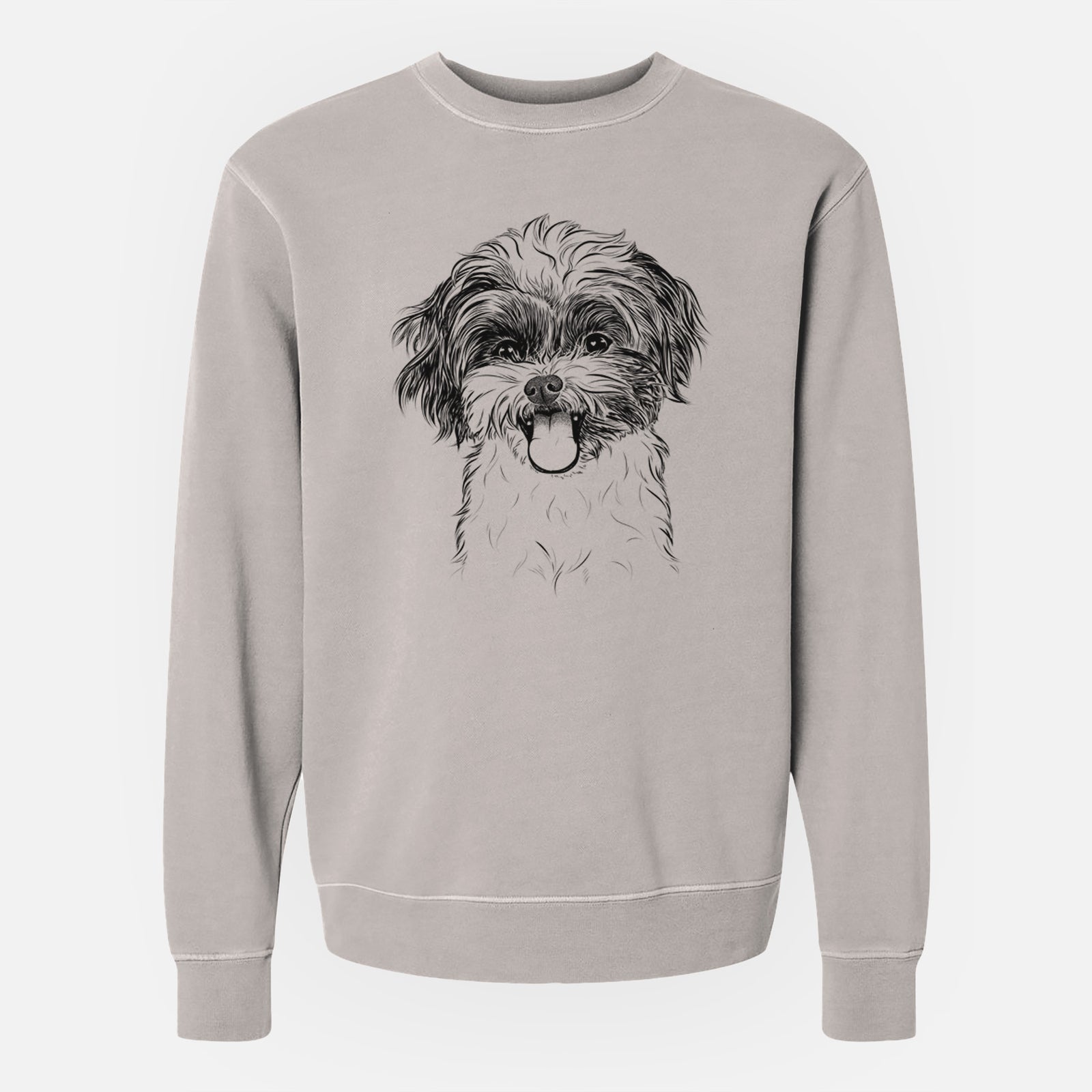Bare Pepper the Shihpoo - Unisex Pigment Dyed Crew Sweatshirt