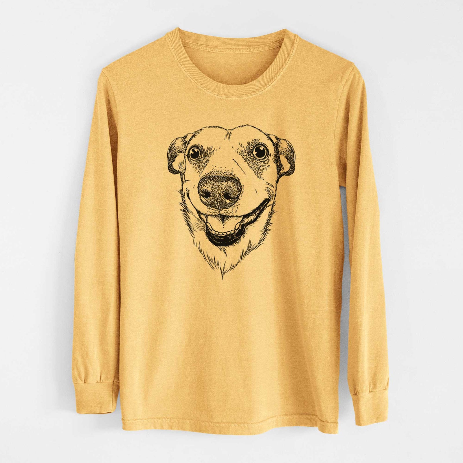 Bare Petrah the Staffy Mix - Heavyweight 100% Cotton Long Sleeve