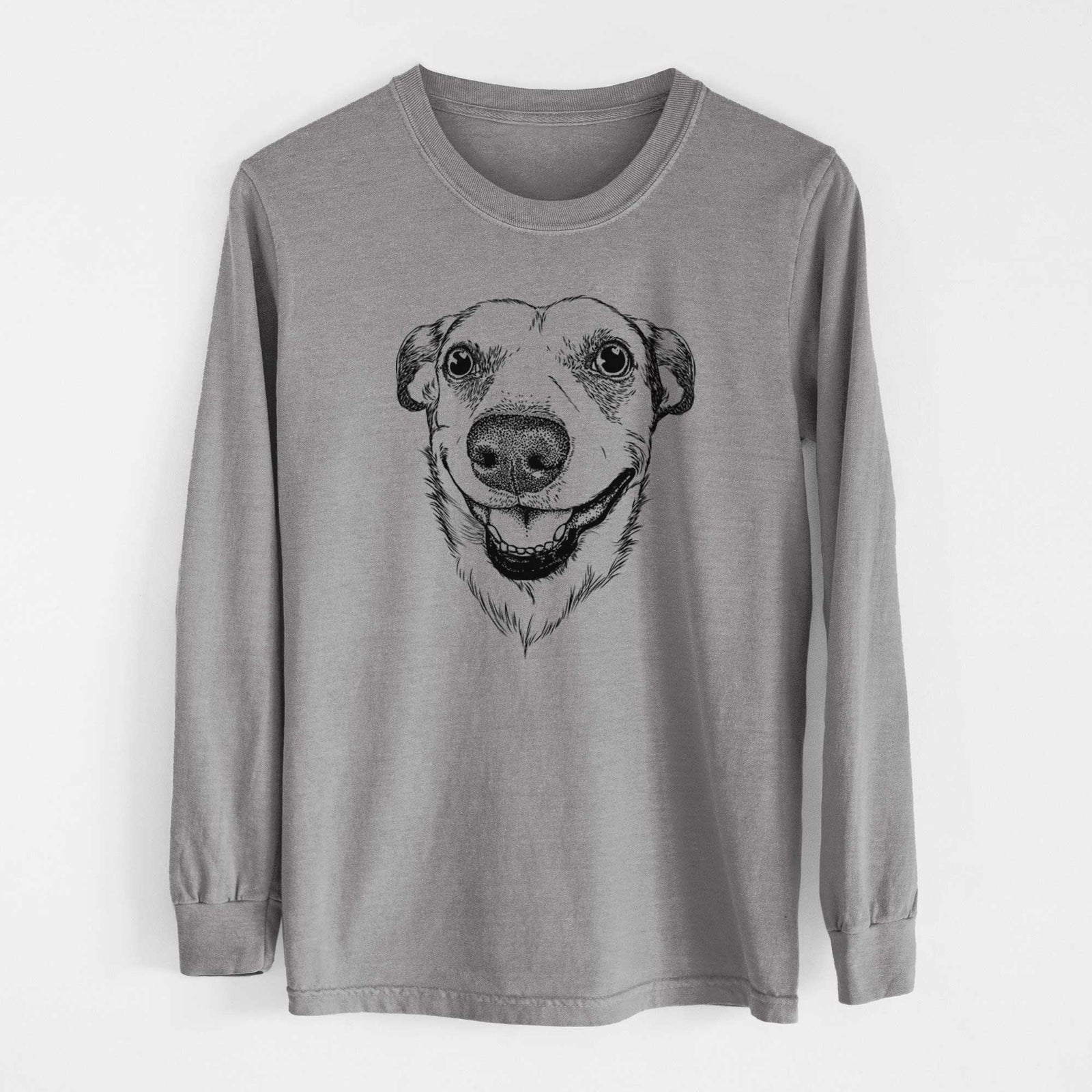 Bare Petrah the Staffy Mix - Heavyweight 100% Cotton Long Sleeve