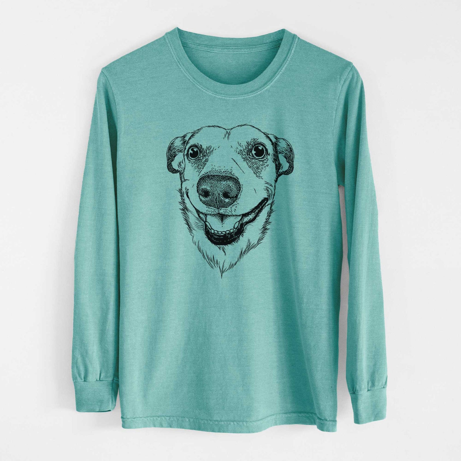 Bare Petrah the Staffy Mix - Heavyweight 100% Cotton Long Sleeve