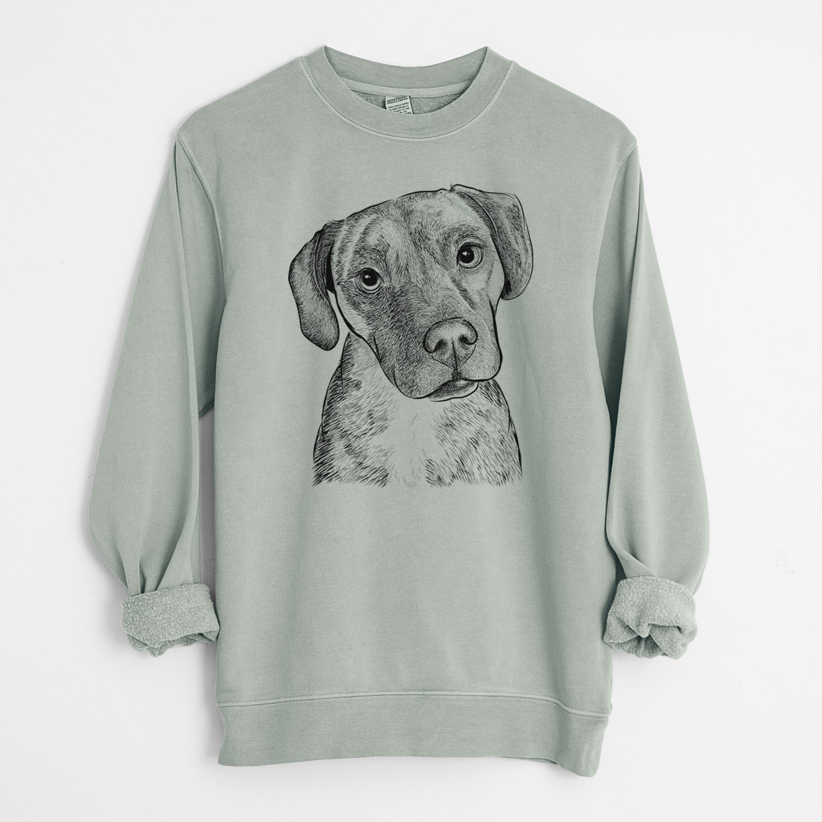 Bare Peyton Manning the Beagle Bulldog Mix - Unisex Pigment Dyed Crew Sweatshirt