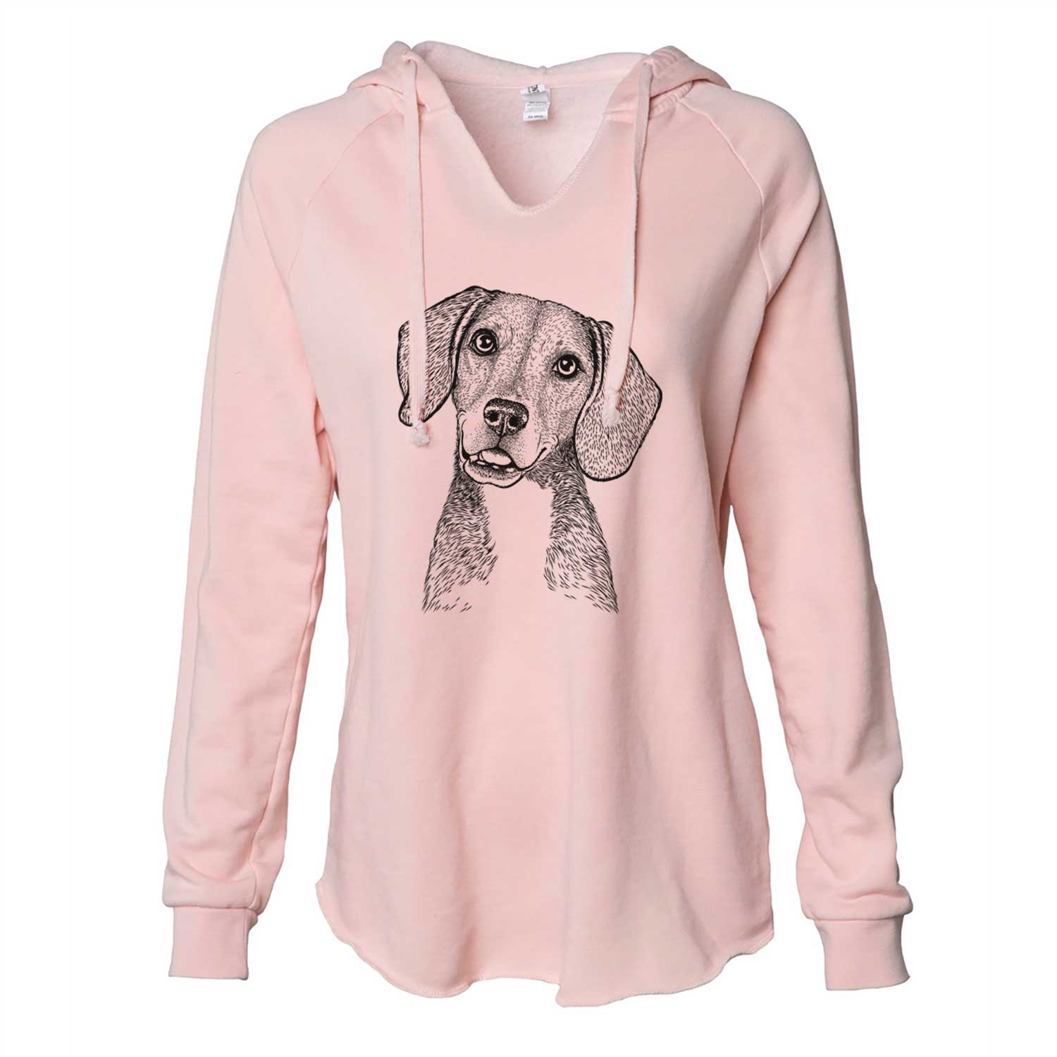 Pig the Beagle Mix - Cali Wave Hooded Sweatshirt