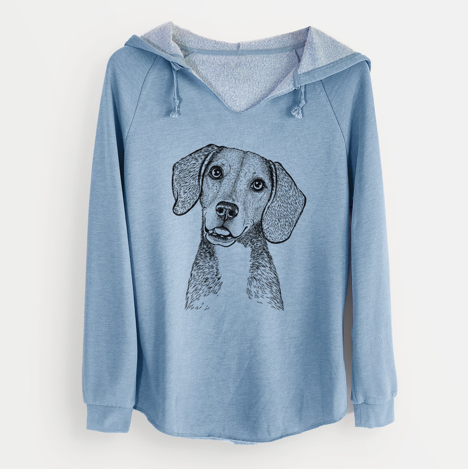 Bare Piggy the Beagle Mix - Cali Wave Hooded Sweatshirt