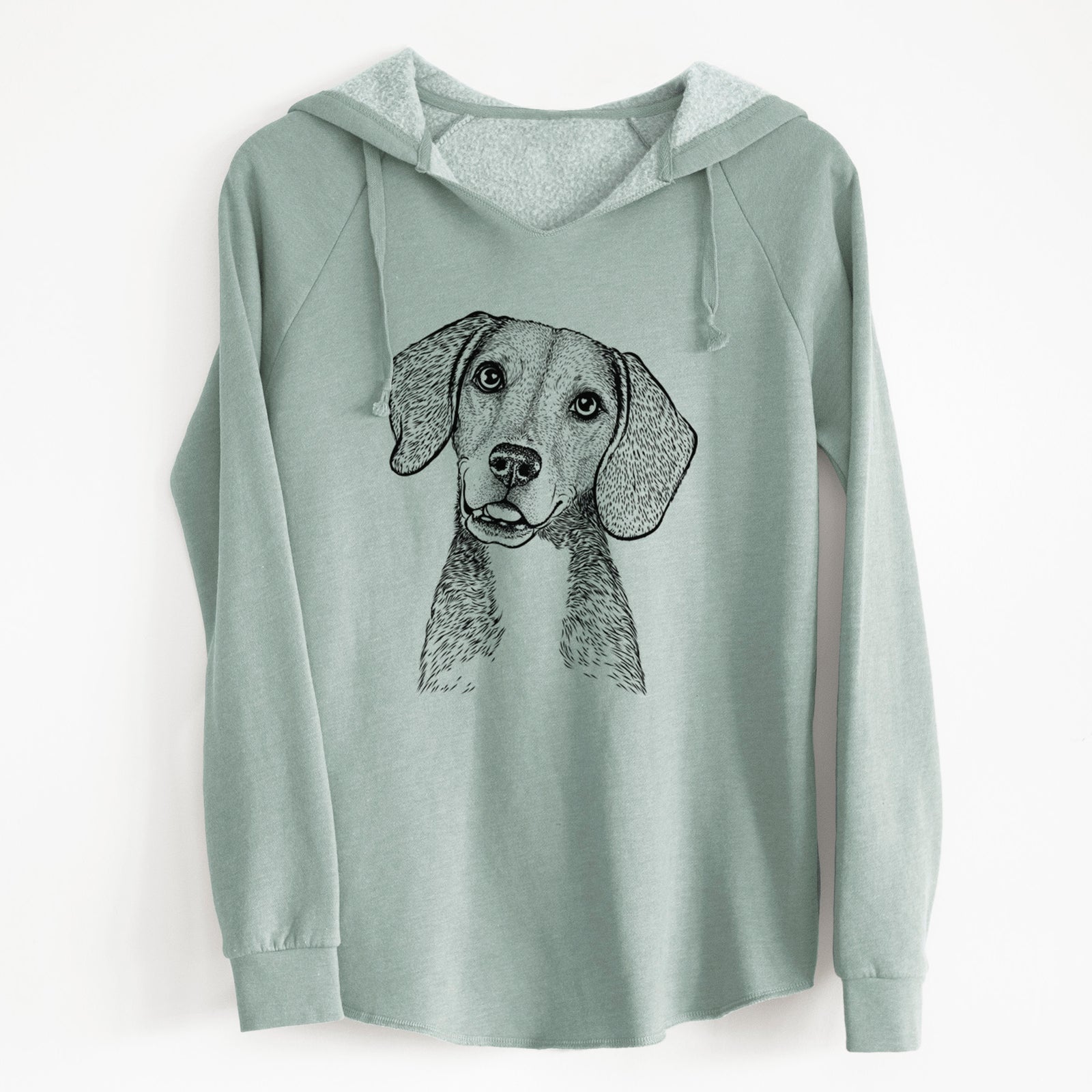 Bare Piggy the Beagle Mix - Cali Wave Hooded Sweatshirt