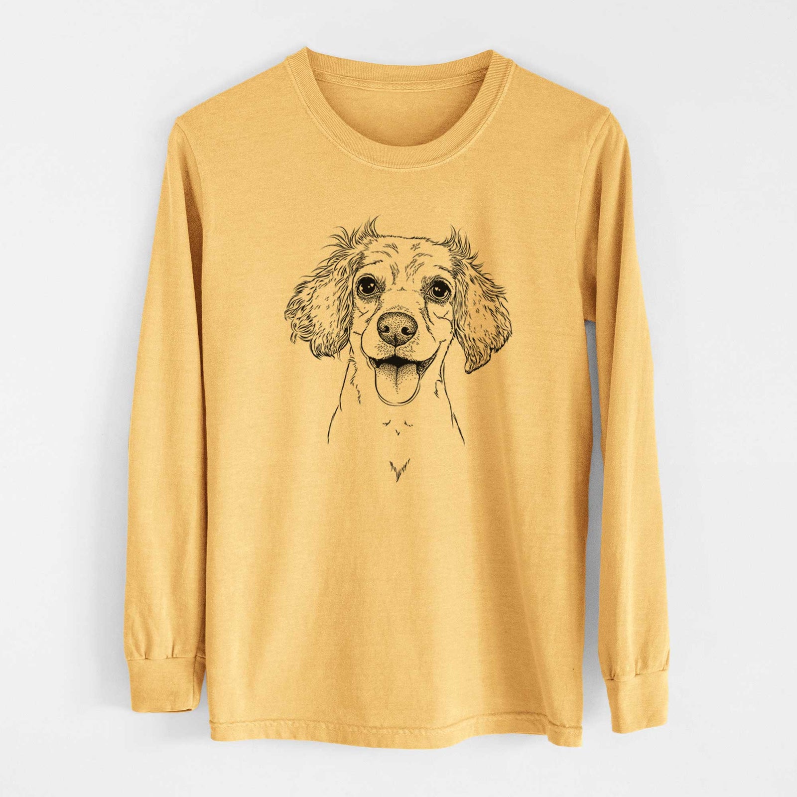 Bare Piglet the Dachshund Mix - Heavyweight 100% Cotton Long Sleeve