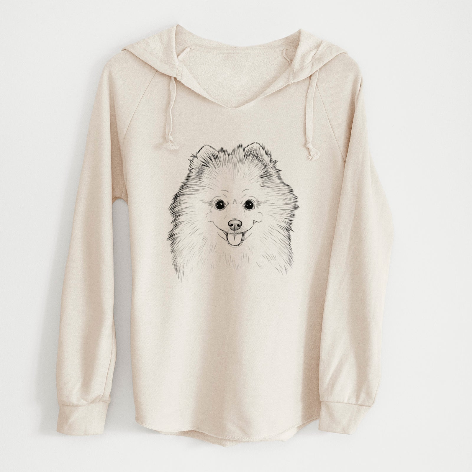 Bare Piper Jo the Pomeranian - Cali Wave Hooded Sweatshirt