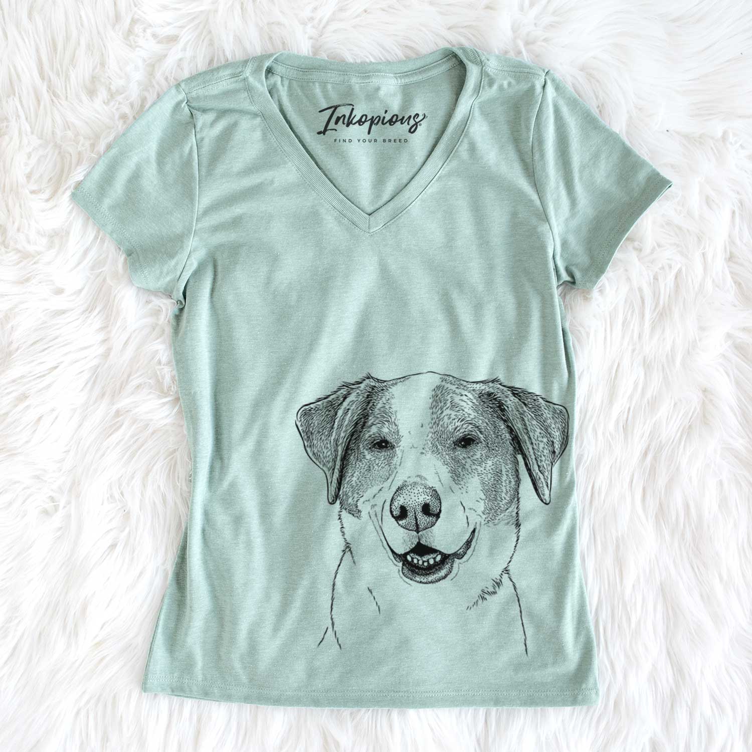 Bare Piper Pilot the Hound Mix - Women's V-neck Shirt