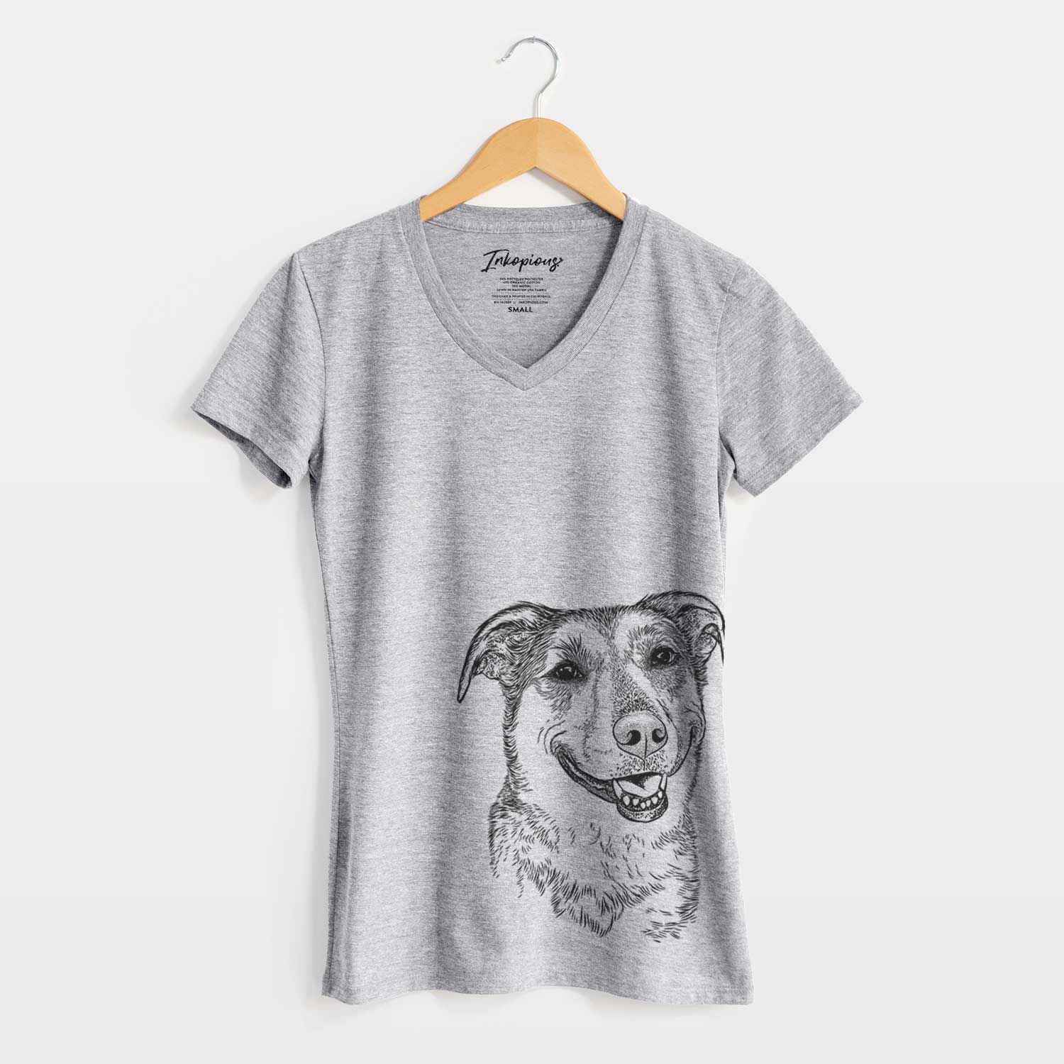 Bare Pippin the Shepherd Mix - Women's V-neck Shirt