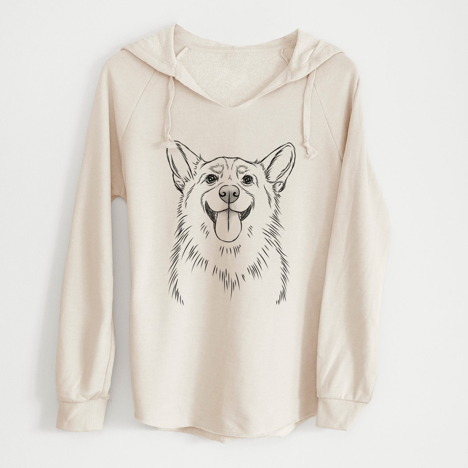 Bare Porter the Pembroke Welsh Corgi - Cali Wave Hooded Sweatshirt