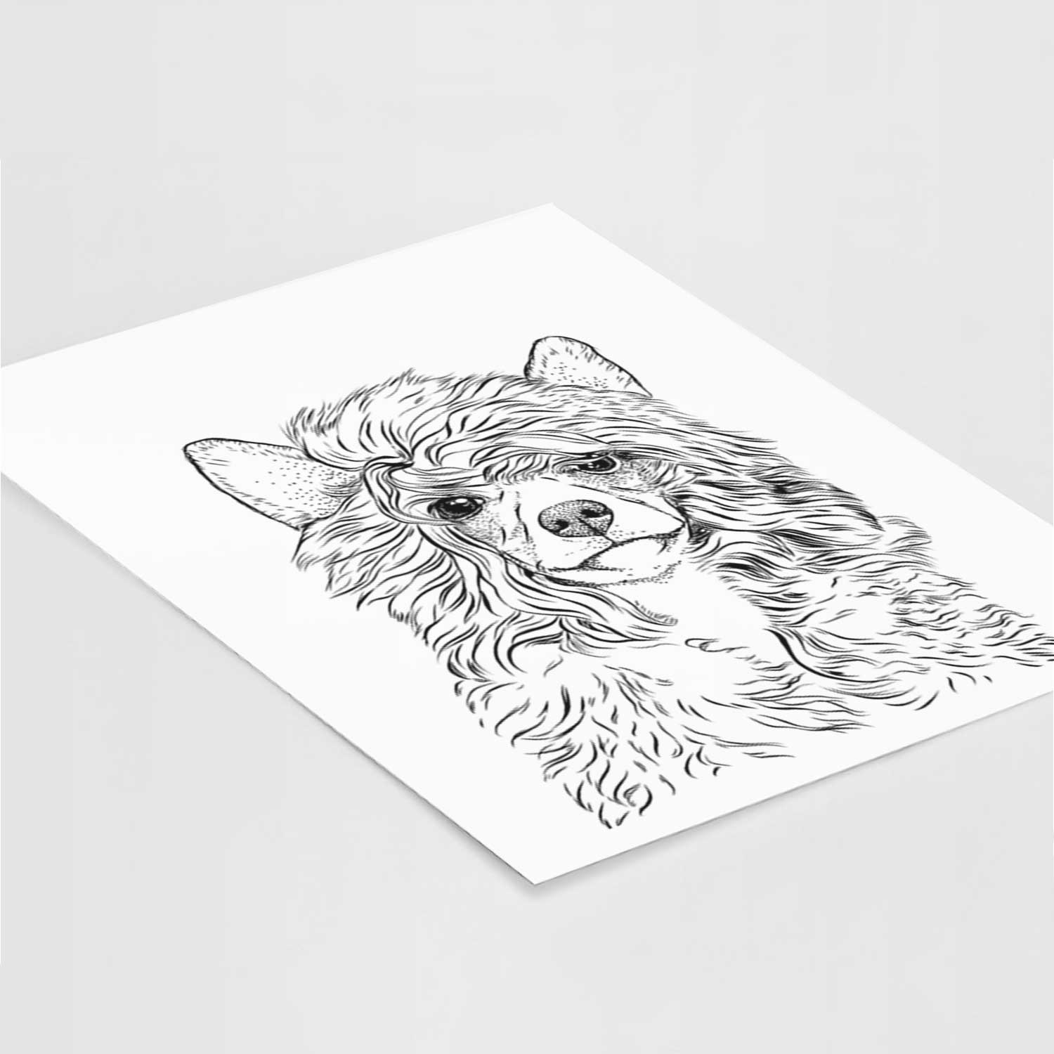 Preston the Powderpuff Chinese Crested Art Print