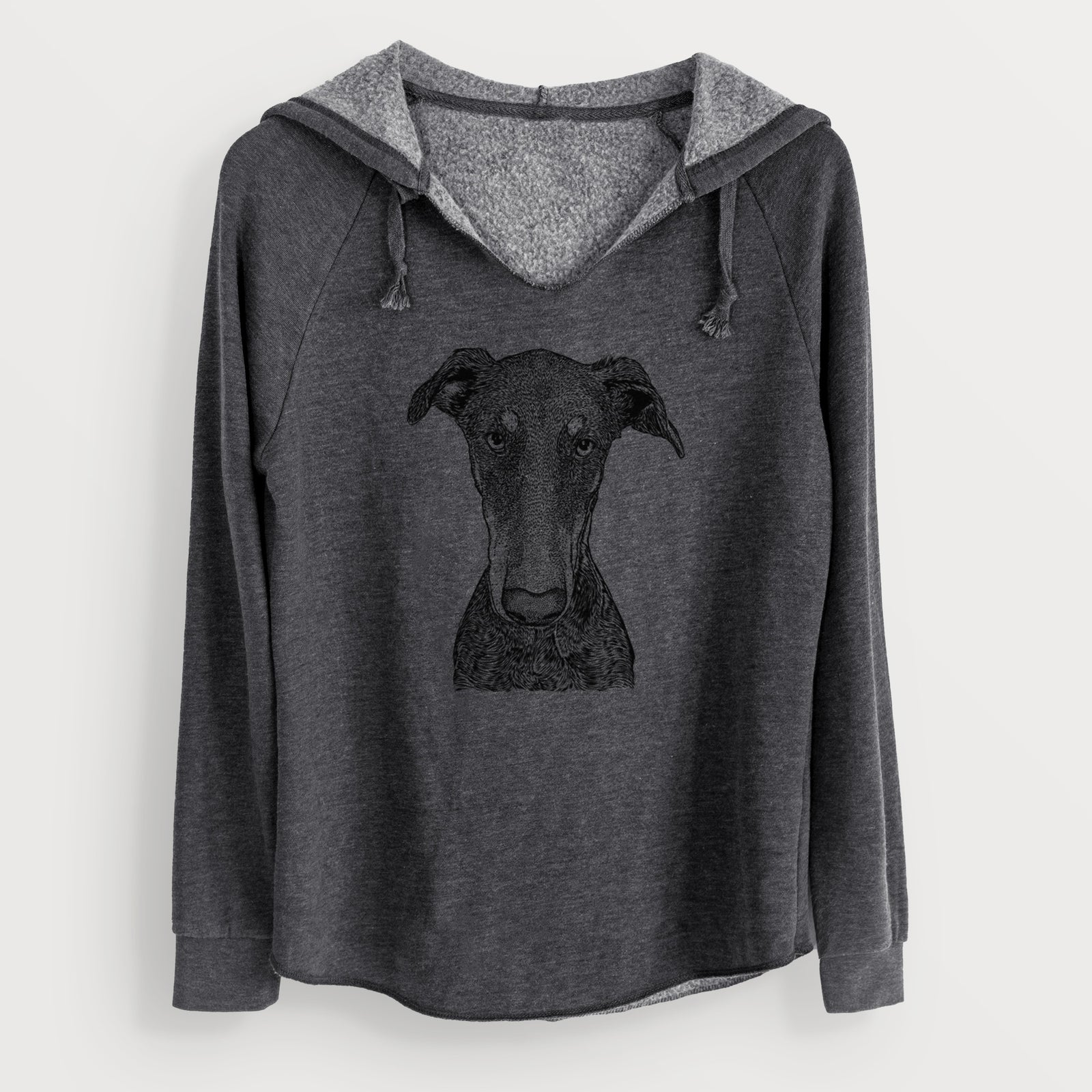 Bare Princess Fiona the Doberman Pinscher - Cali Wave Hooded Sweatshirt