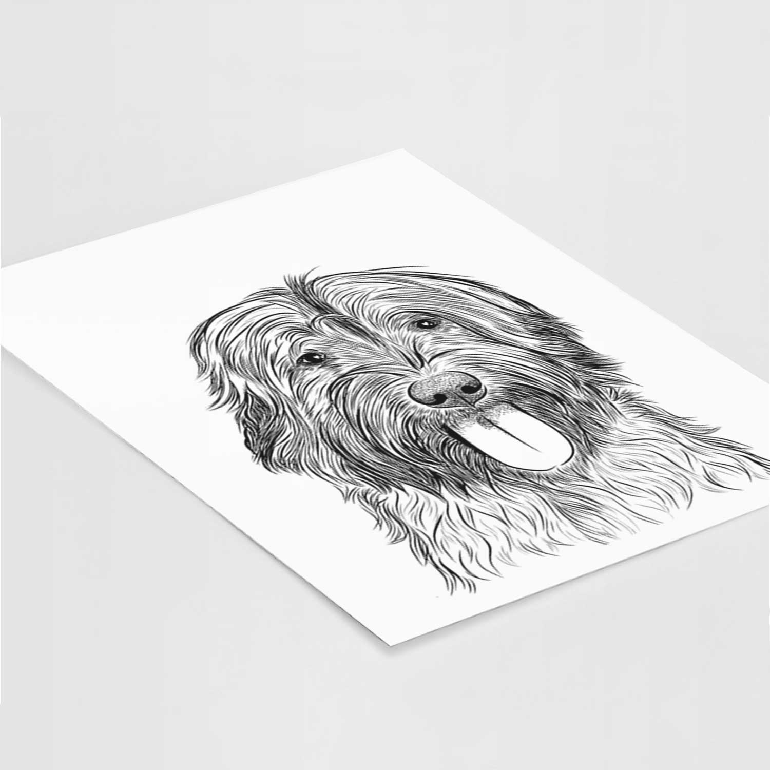 Puig the Catalan Sheepdog Art Print