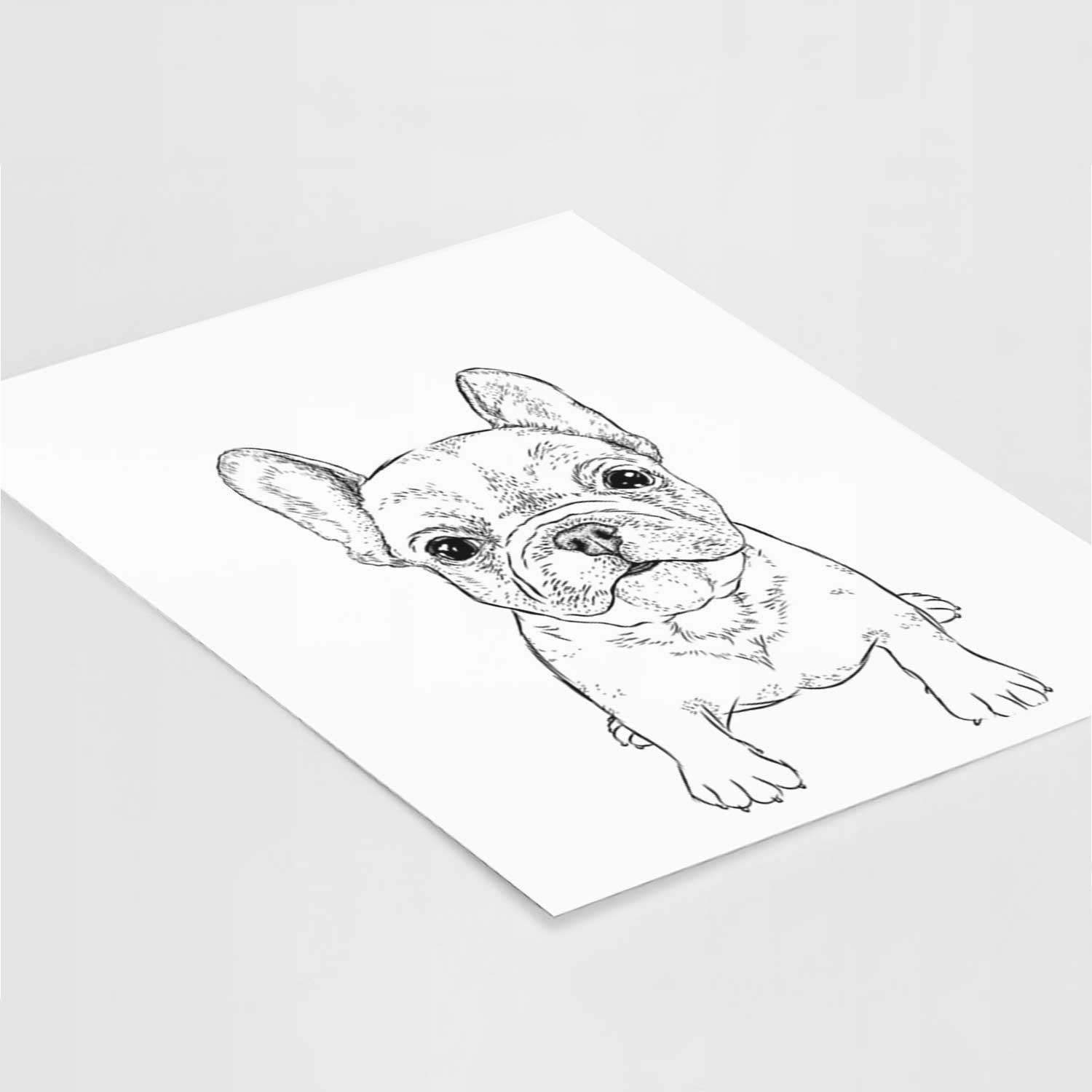 Puppy Pierre the French Bulldog Art Print