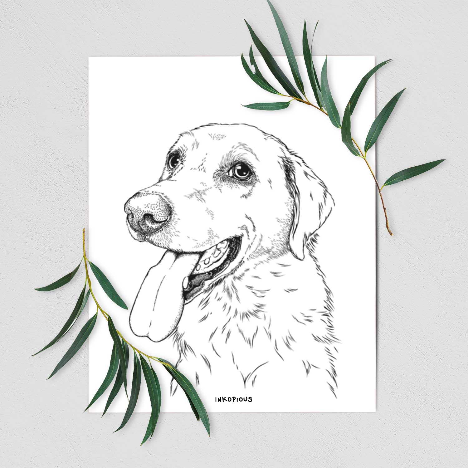 Purl the British Lab Art Print