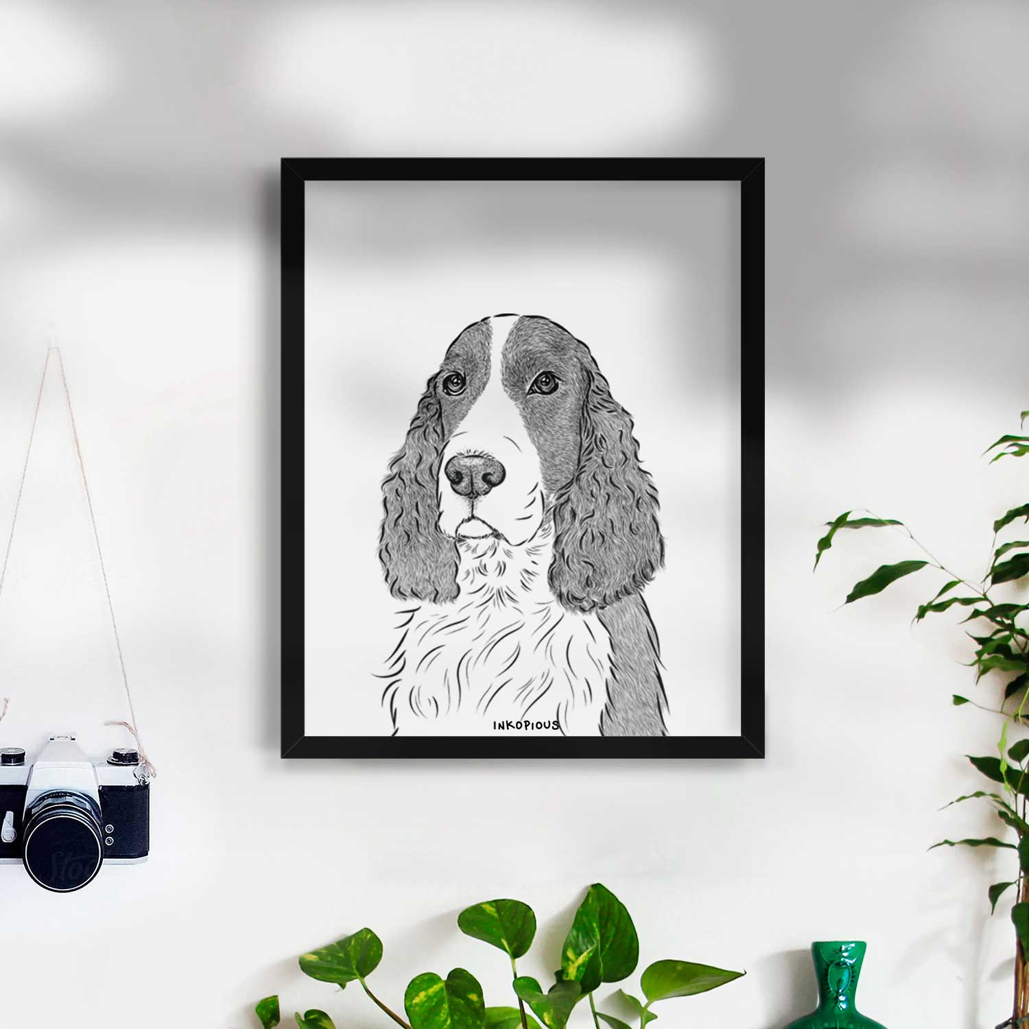 Quincy the English Springer Spaniel Art Print
