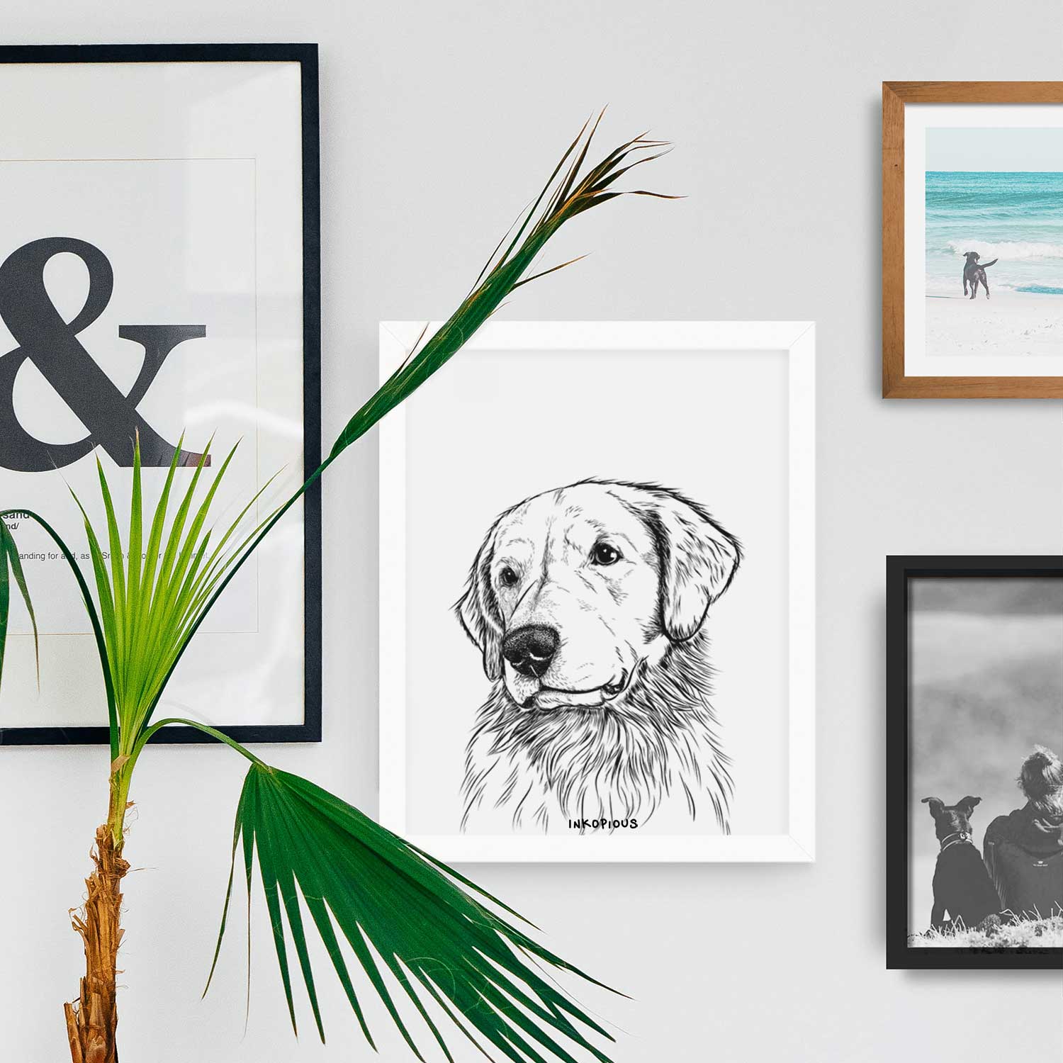 Quinn the Golden Retriever Art Print