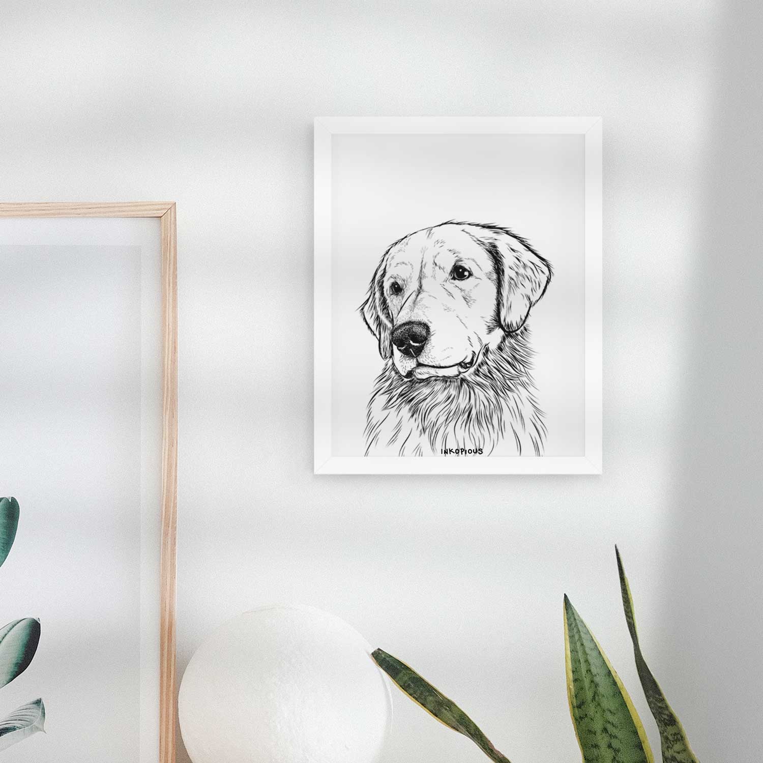 Quinn the Golden Retriever Art Print