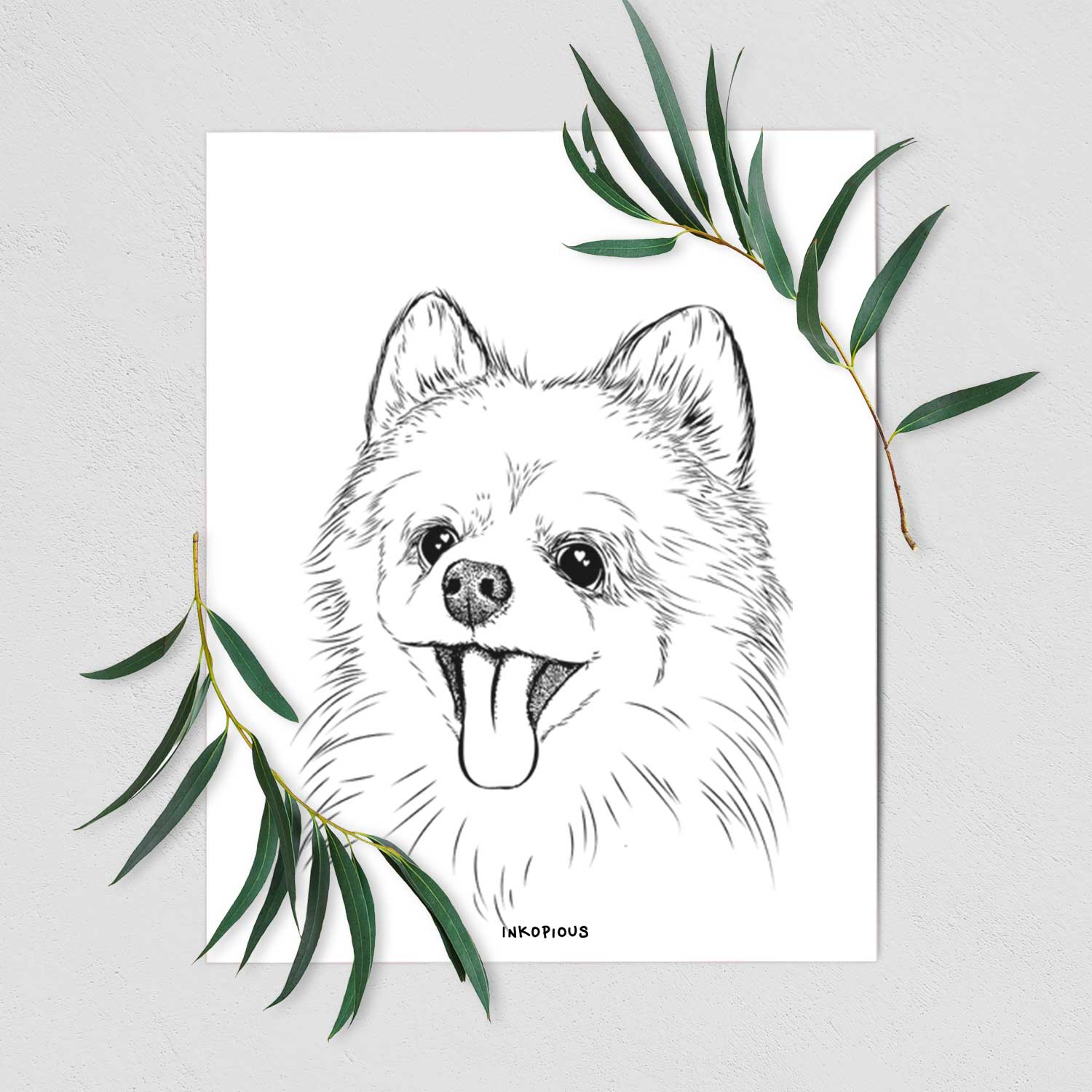 Quinn the Pomeranian Art Print