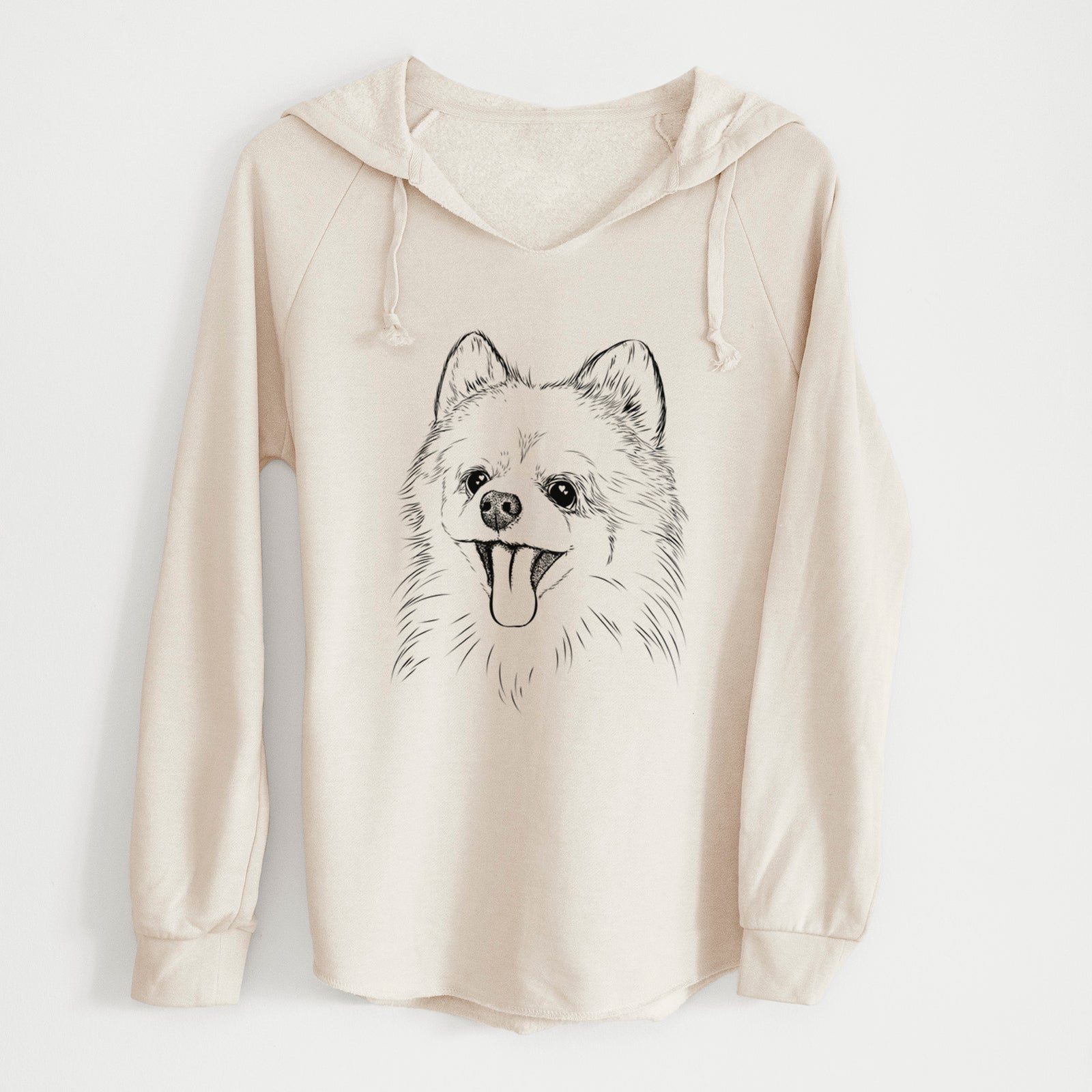 Bare Quinn the Pomeranian - Cali Wave Hooded Sweatshirt