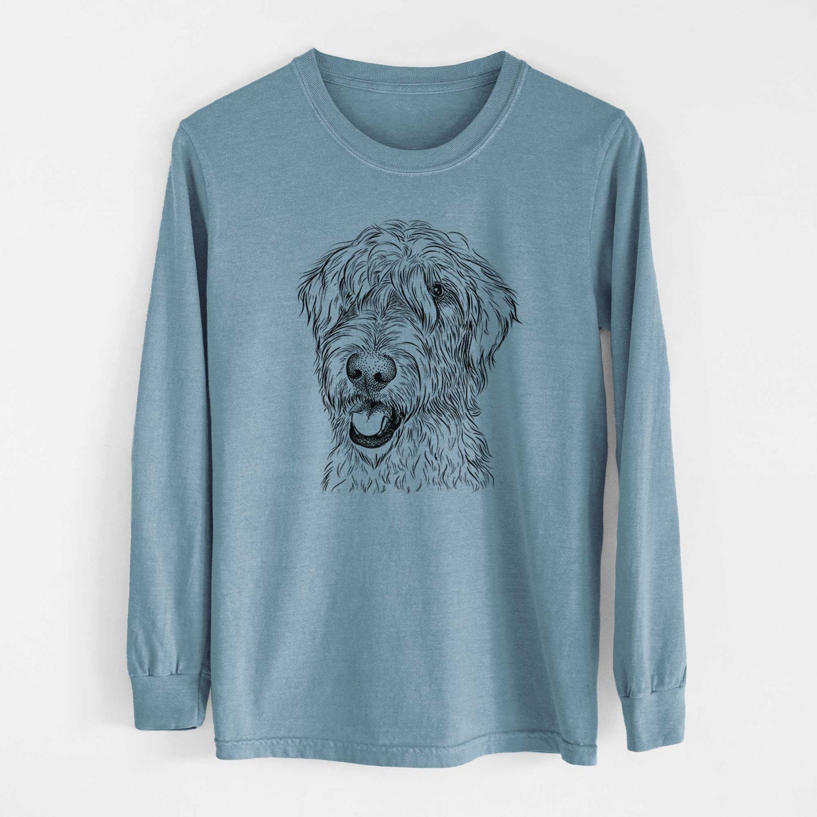 Bare Ragnar the Irish Wolfhound - Heavyweight 100% Cotton Long Sleeve