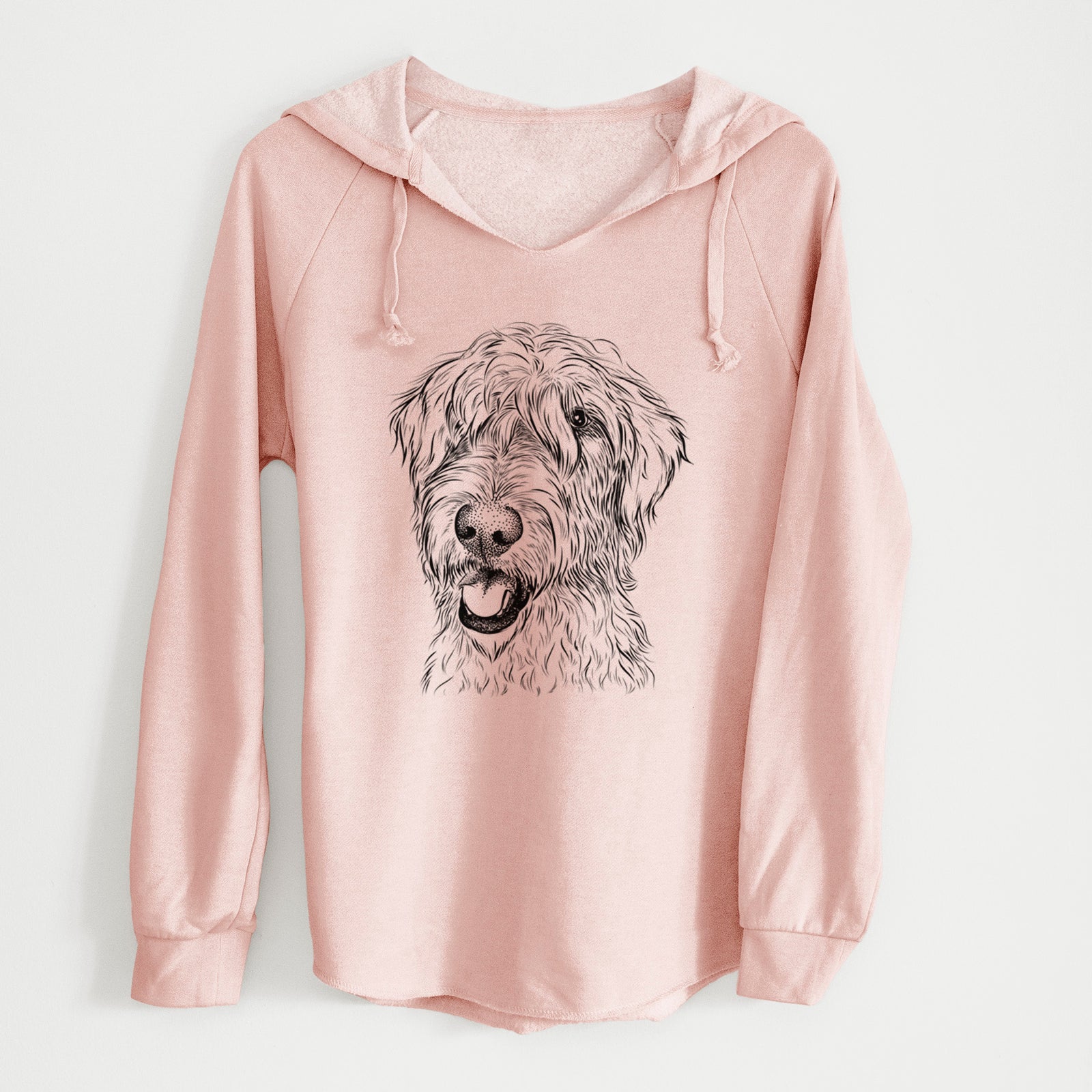 Bare Ragnar the Irish Wolfhound - Cali Wave Hooded Sweatshirt