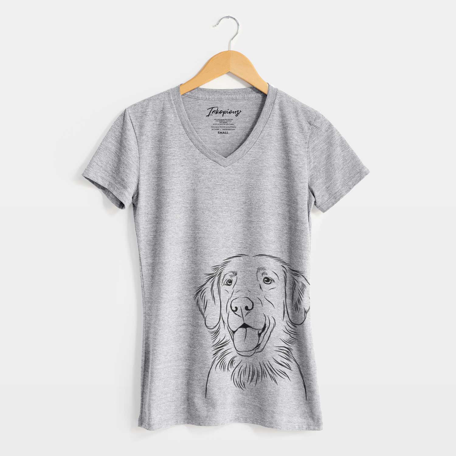 Bare Raisin the Flat Coated Retriever - Women's V-neck Shirt