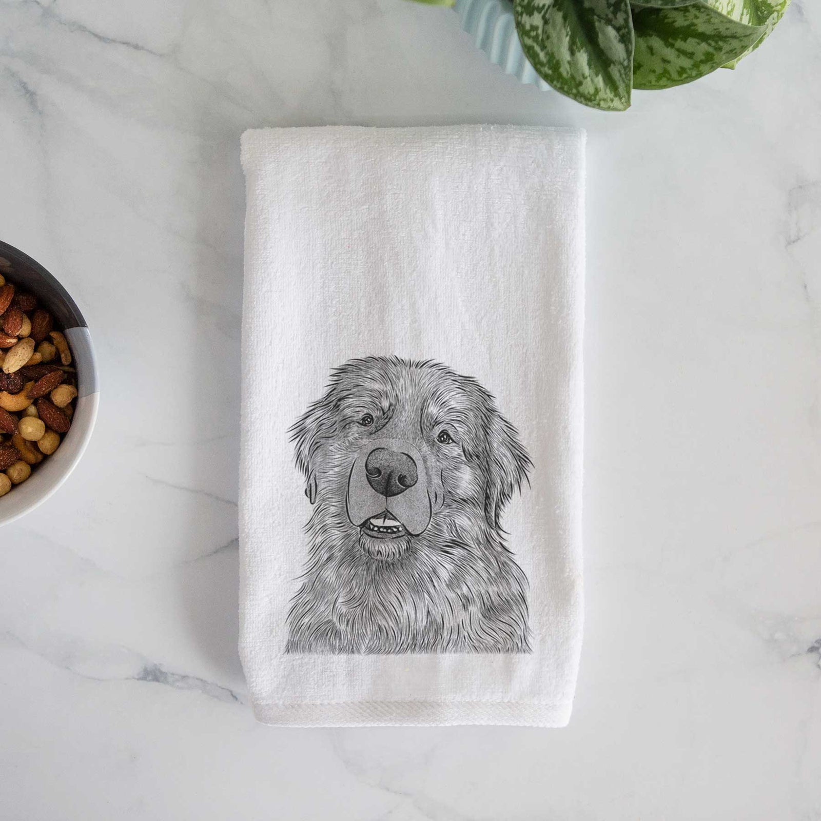 Ralph the Leonberger Decorative Hand Towel