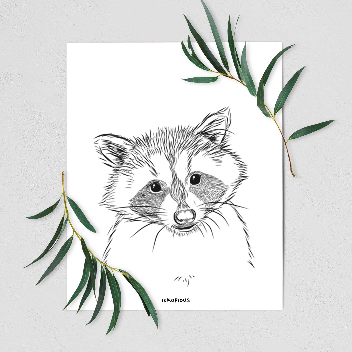 Randy the Raccoon Art Print