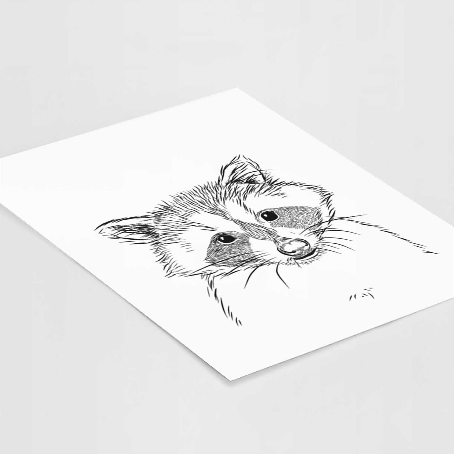 Randy the Raccoon Art Print
