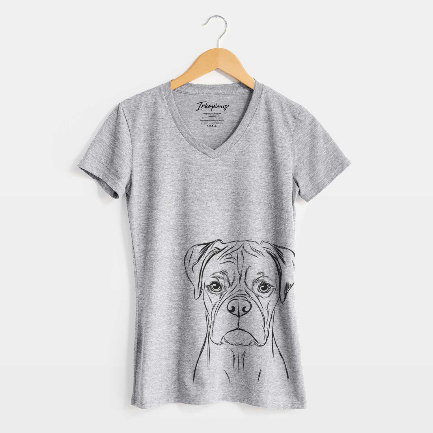 Bare Reese the Boxer - Women's V-neck Shirt