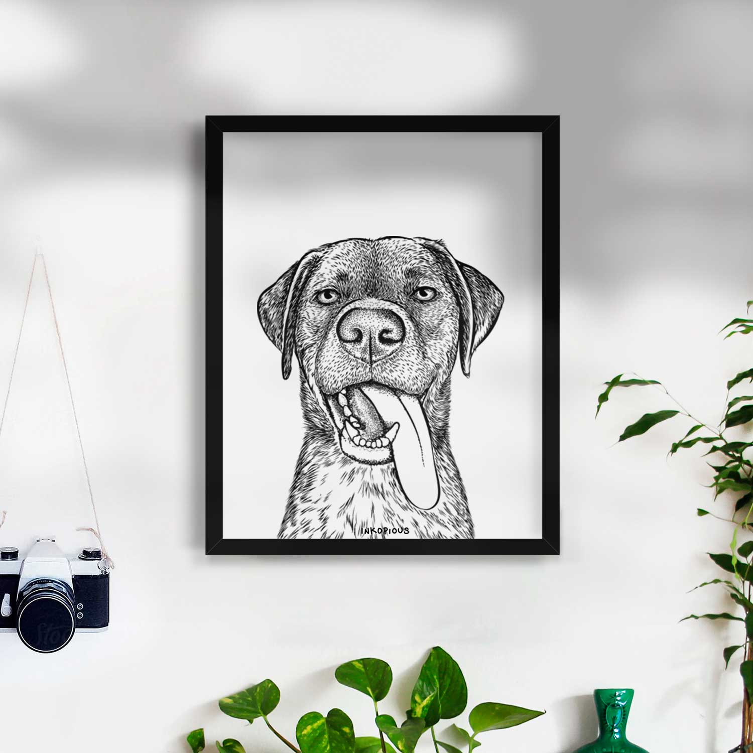 Reese the Mixed Breed Art Print