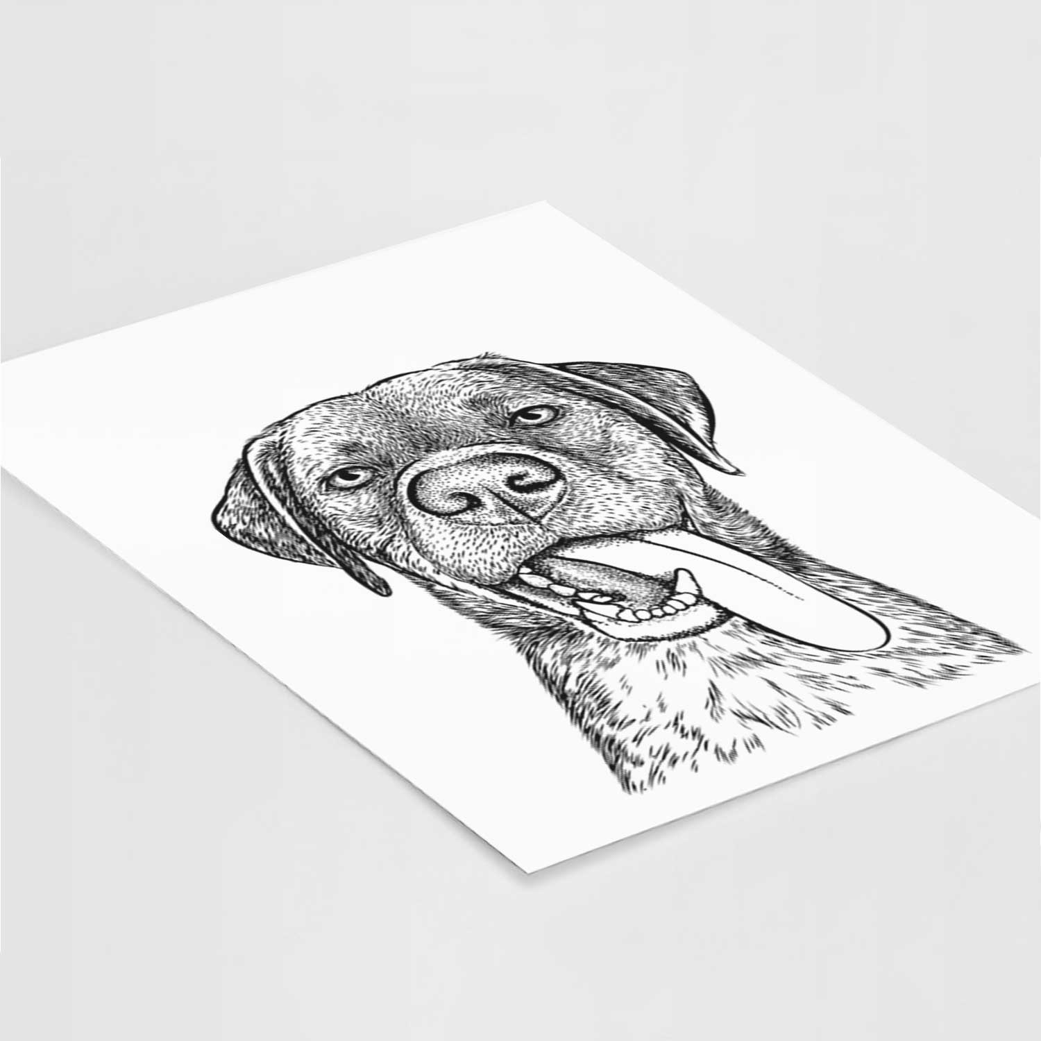 Reese the Mixed Breed Art Print