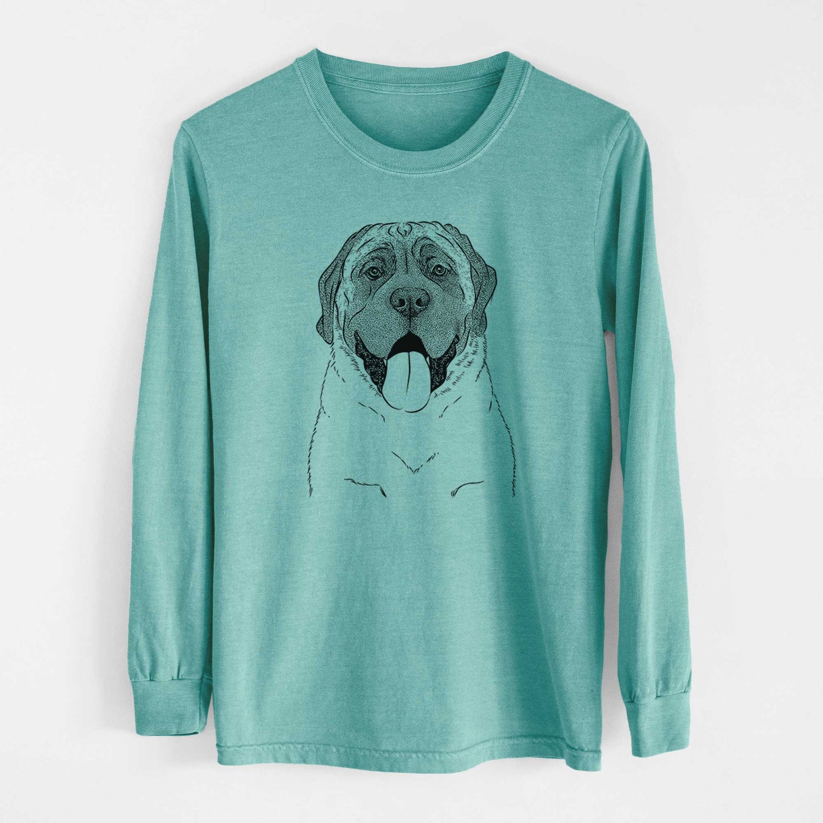 Bare Remmie the English Mastiff - Heavyweight 100% Cotton Long Sleeve
