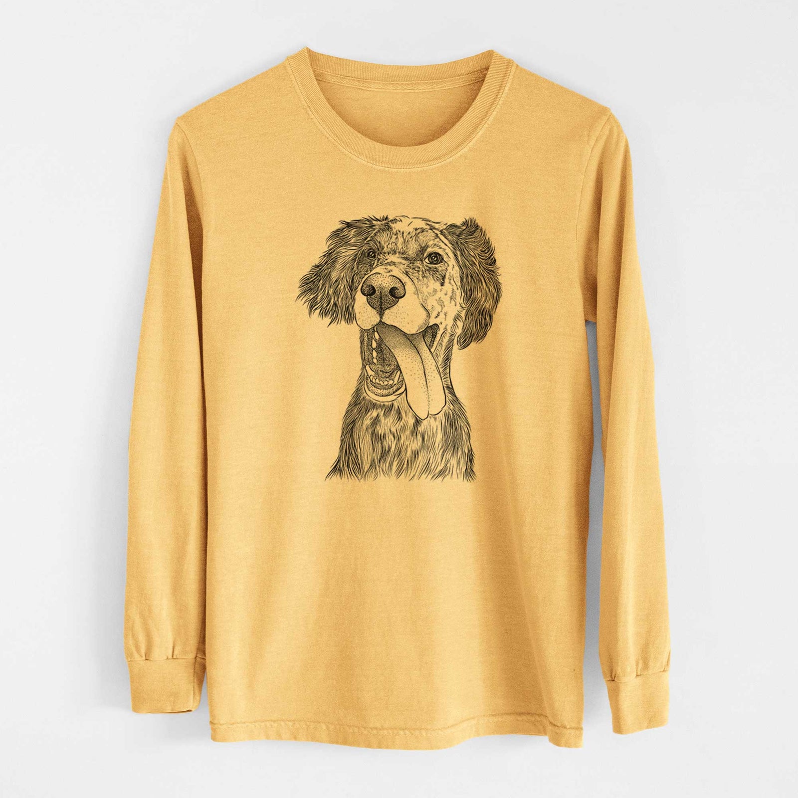 Bare Renly the English Setter - Heavyweight 100% Cotton Long Sleeve