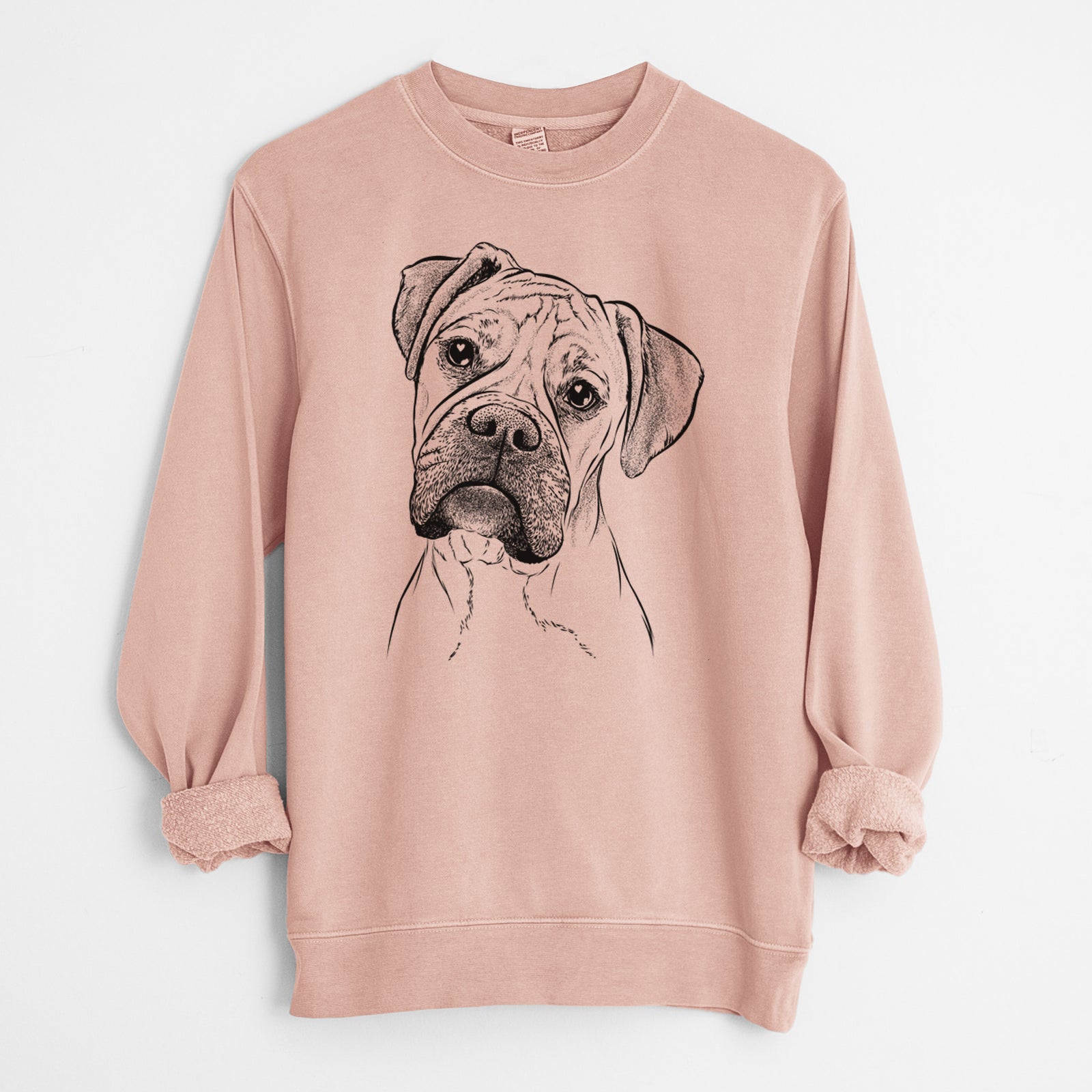 Bare Reuby the Boxer - Unisex Pigment Dyed Crew Sweatshirt