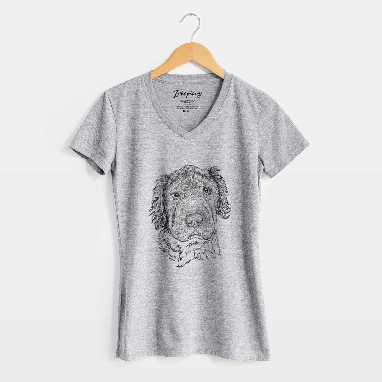 Bare Rex the Mini Hippo - Women's V-neck Shirt