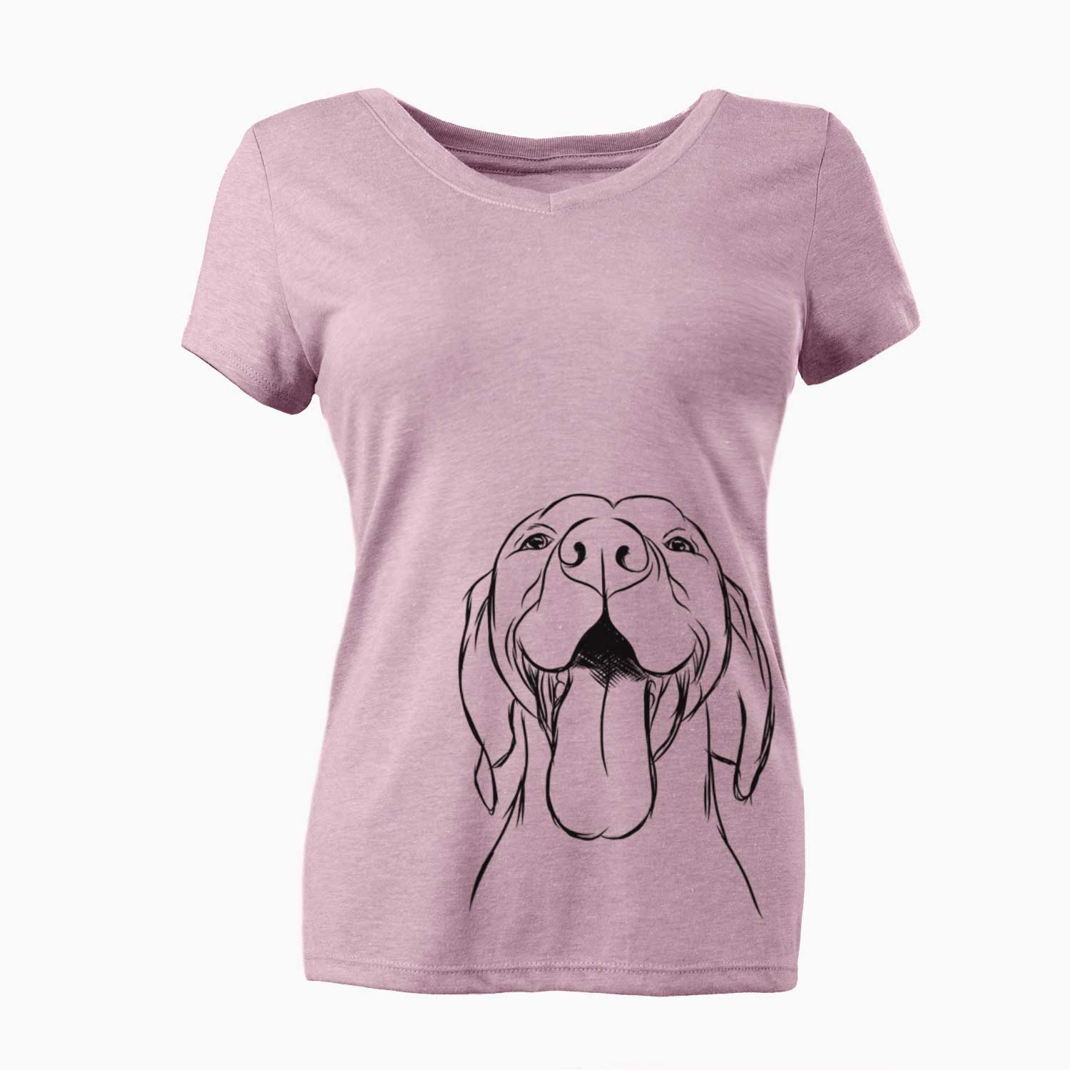 Bare Rhys the Vizsla - Women's V-neck Shirt