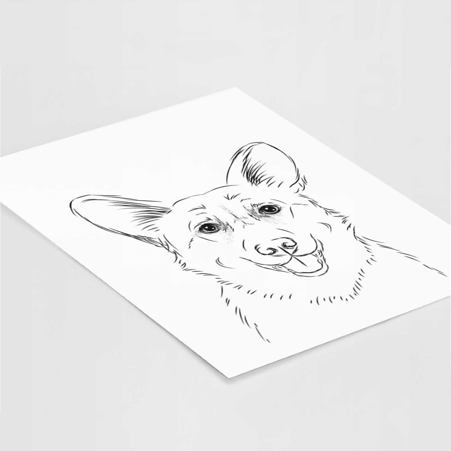 Ricco the Corgi Art Print