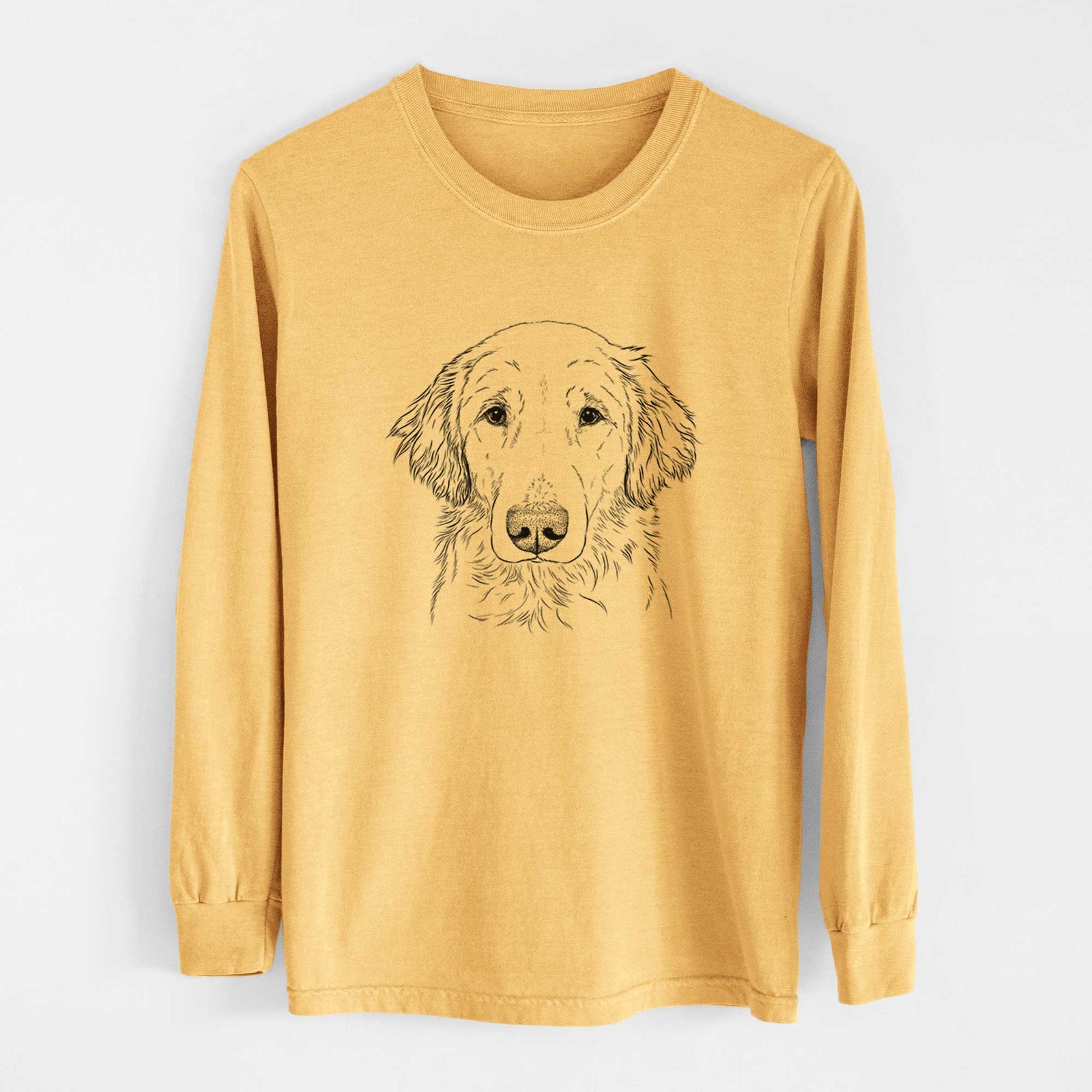 Bare Riley the Golden Retriever - Heavyweight 100% Cotton Long Sleeve