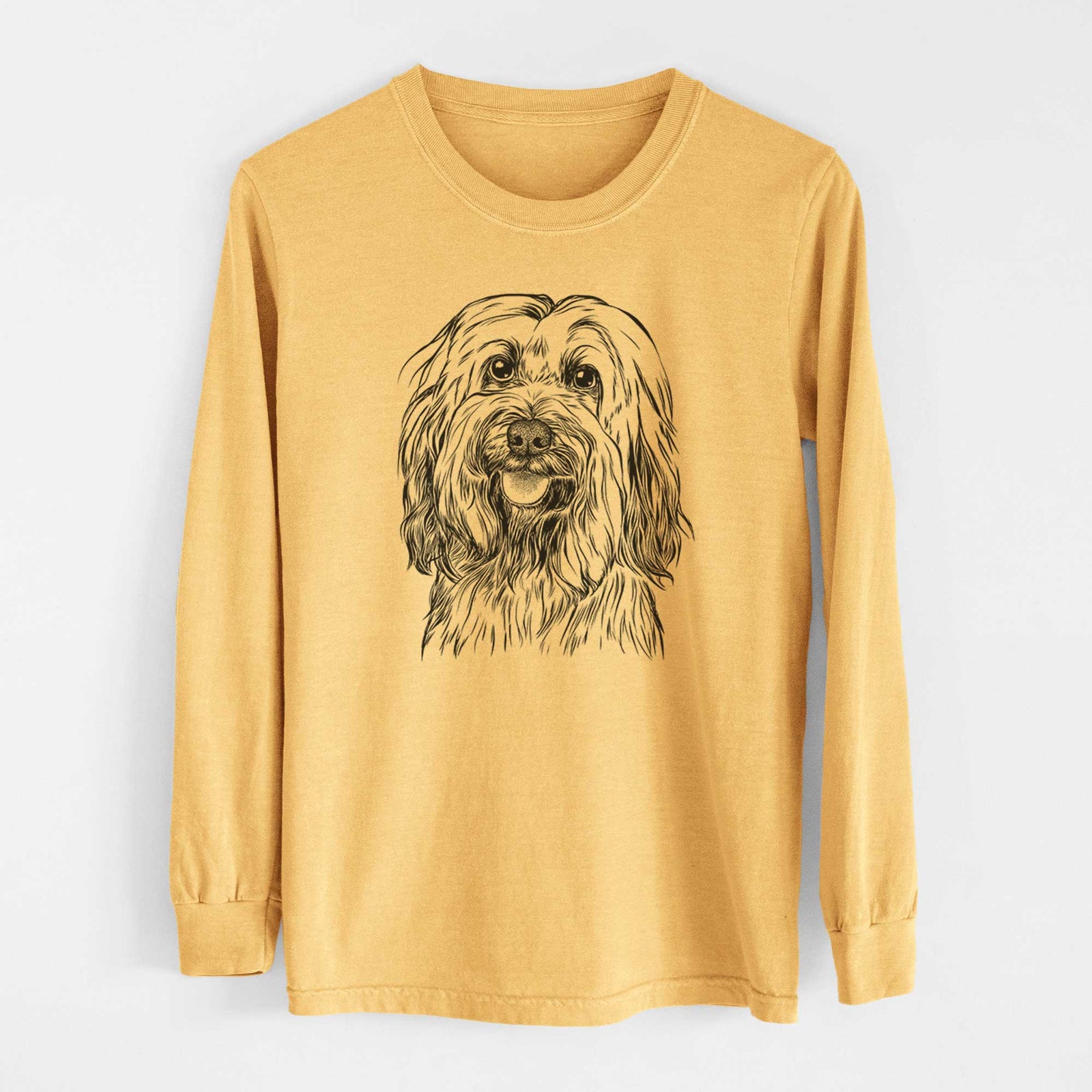 Bare Rime the Tibetan Terrier - Heavyweight 100% Cotton Long Sleeve