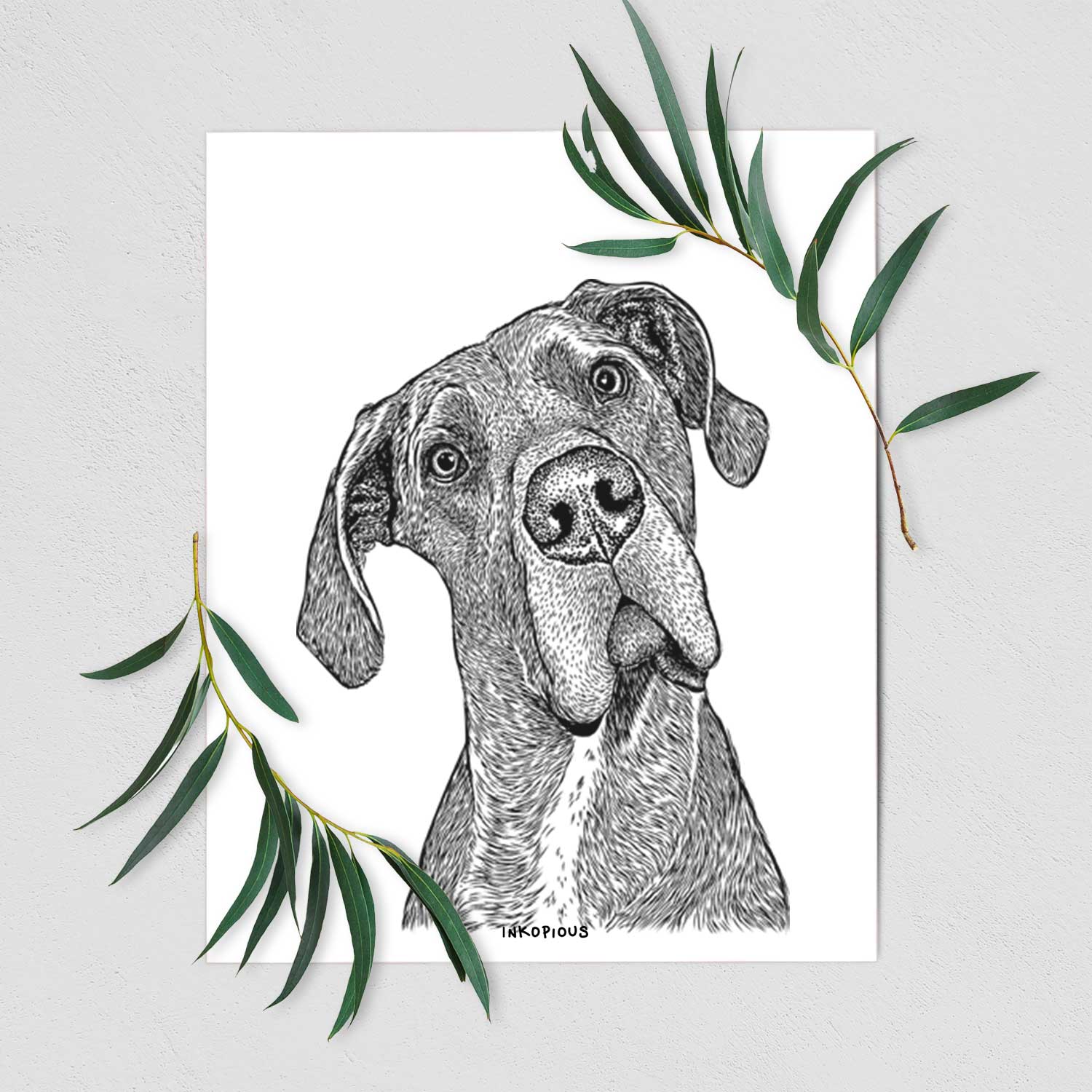 River the Great Dane Art Print