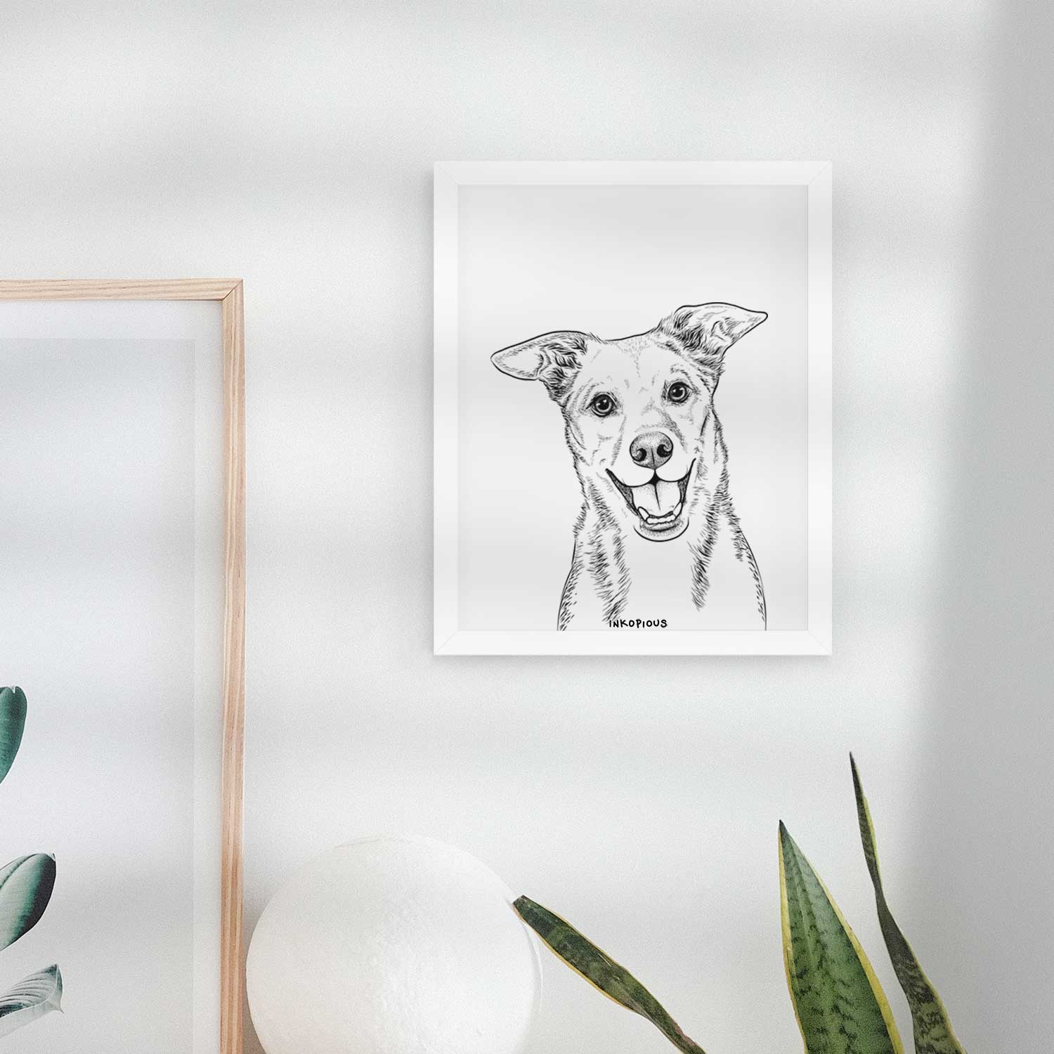 Rocco the Mixed Breed Art Print